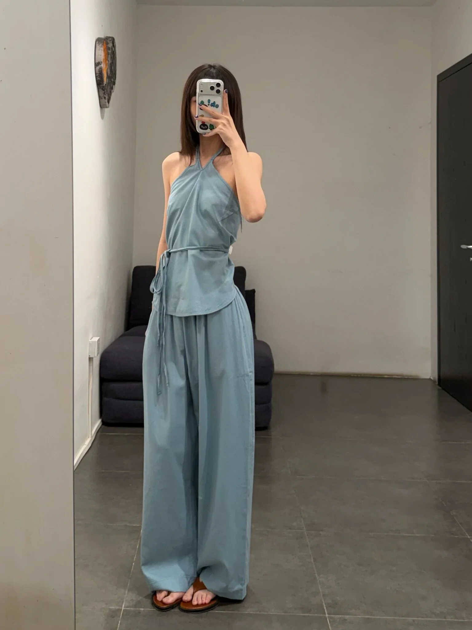 BASERANGE SU26 Halter Tank Top BAS-TSMA-WS-SU26-SERI BLUE - Image 18