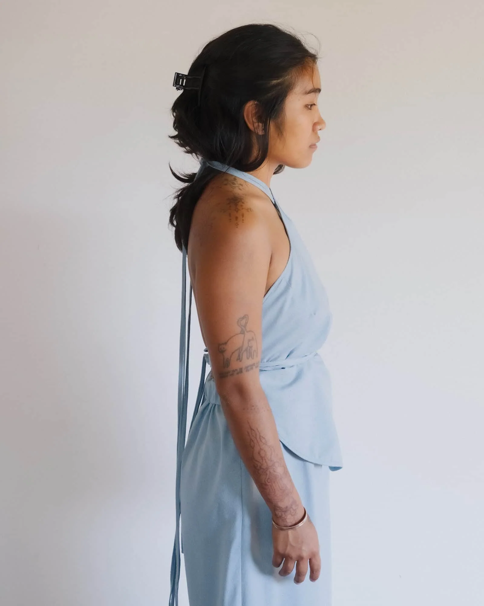 BASERANGE SU26 Halter Tank Top BAS-TSMA-WS-SU26-SERI BLUE - Image 8