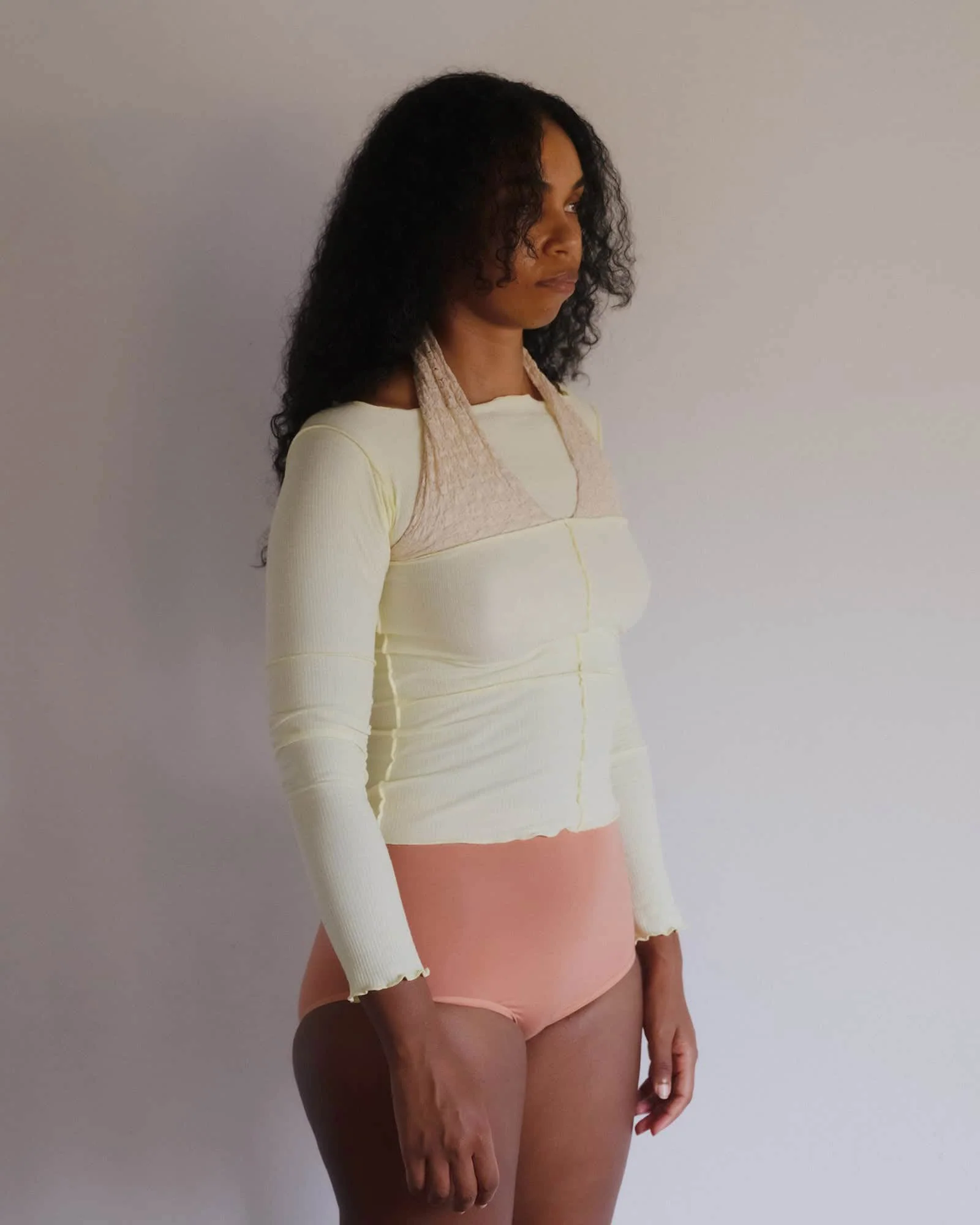 BASERANGE SU26 Long-Sleeve T-Shirt BAS-TTHUL-CR-SU26-IGUACU LIME (BEIGE) - Image 11