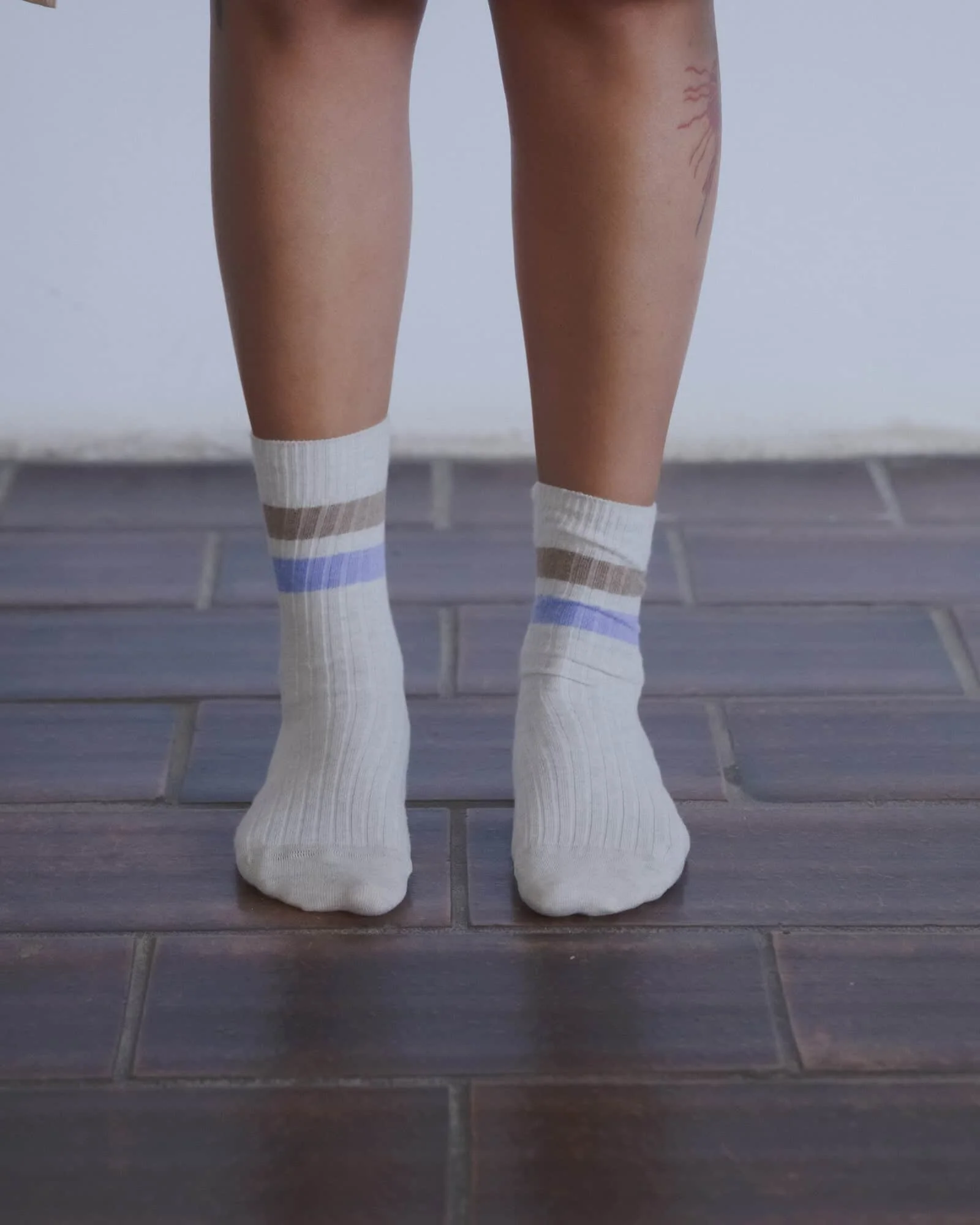 BASERANGE SU26 Racing Socks Series BAS-SORA-CR-SU26-Grey Melange Short - Image 4