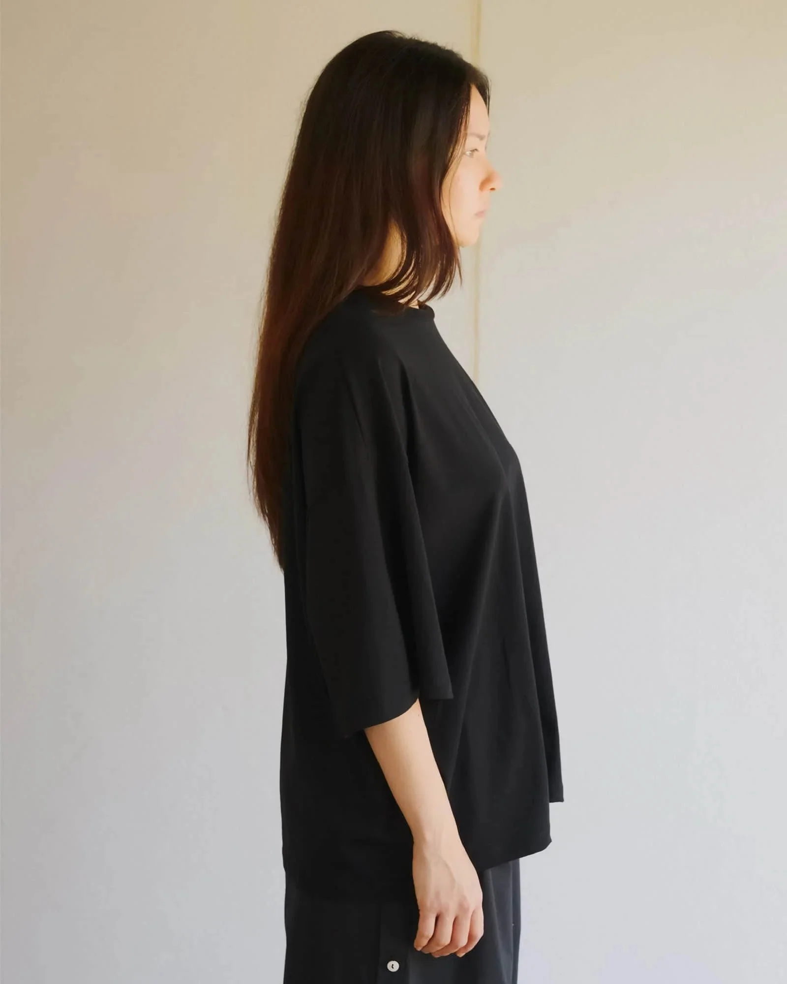 BASERANGE SU26 Relaxed Short-Sleeve T-Shirt BAS-TTPIT-RC-SU26-Black - Image 9