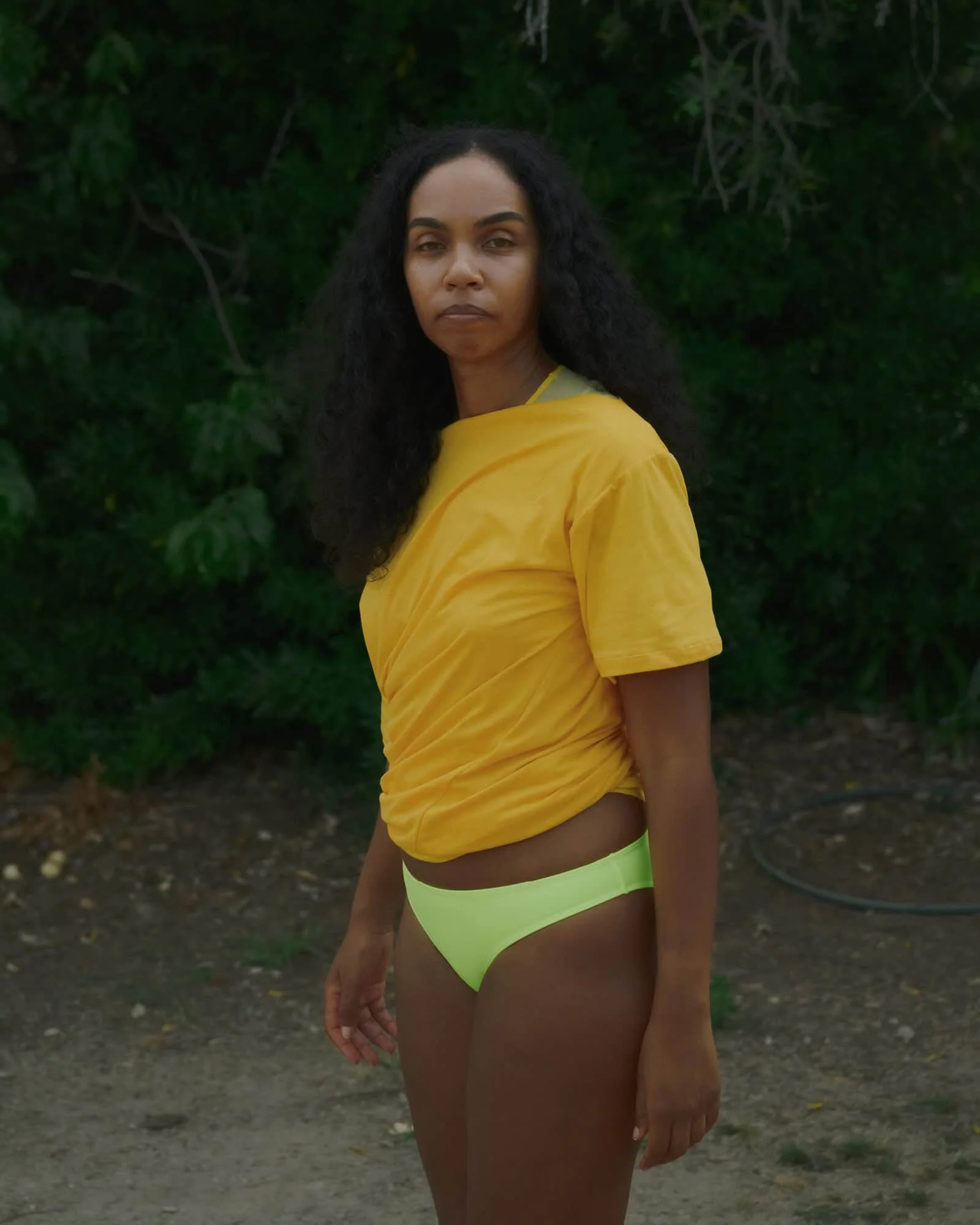 BASERANGE SU26 Short-Sleeve Twisted T-Shirt/Tank Top BAS-TTTU-CS-SU26-BOAT YELLOW - Image 9