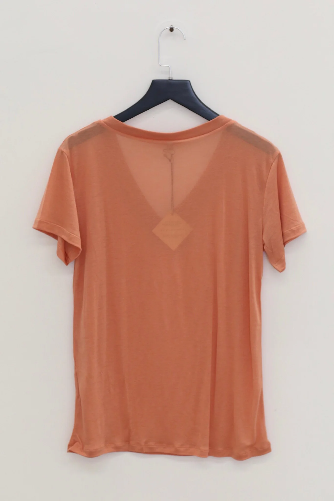 BASERANGE SU26 V-Neck Short-Sleeve T-Shirt BAS-TTTVN-BL-SU26-BT (BRANCH TERRACOTTA) - Image 2
