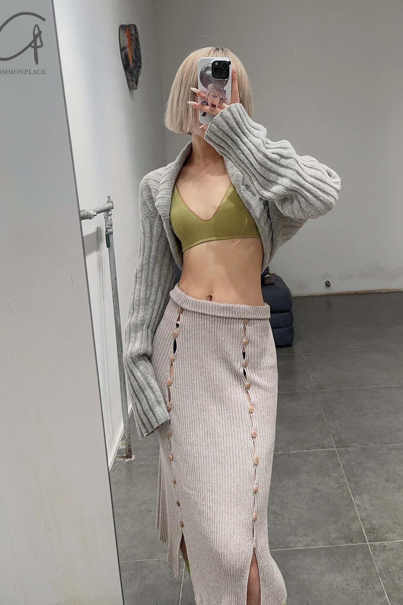 BASERANGE sweater KNMA-MW-AU23 gray mix - Image 14