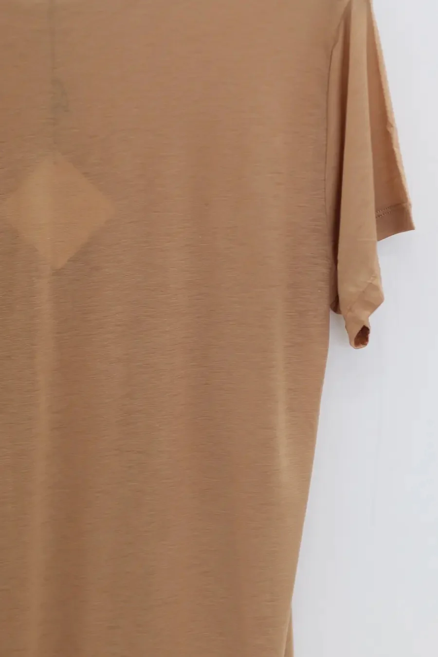 BASERANGE Classic Bamboo Fiber and Cotton Slim Fit T-shirt Series Collection Round Neck Bottoming Shirt France BAS-TOCT-BL-000-AURAL - Image 3
