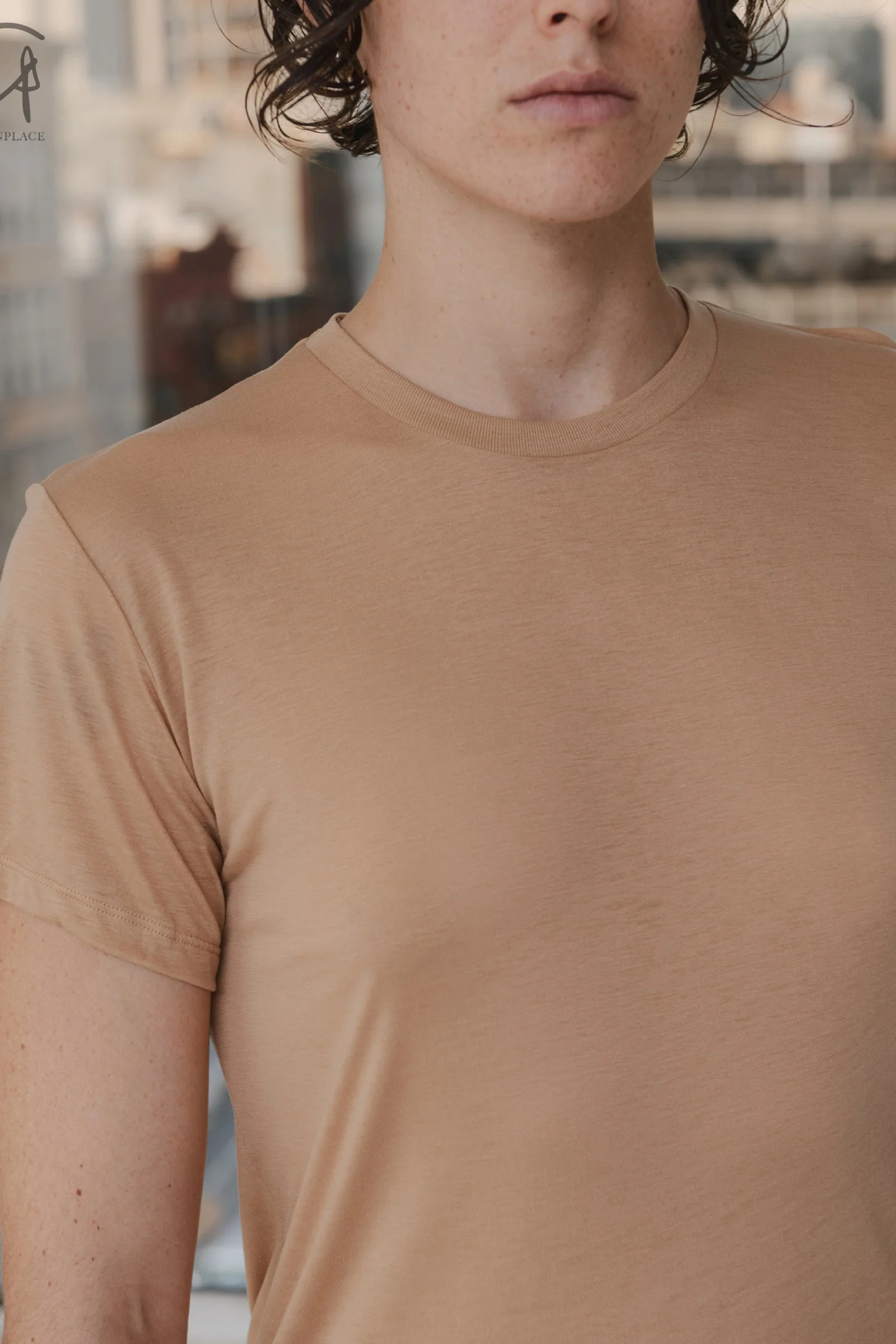 BASERANGE Classic Bamboo Fiber and Cotton Slim Fit T-shirt Series Collection Round Neck Bottoming Shirt France BAS-TOCT-BL-000-AURAL - Image 7