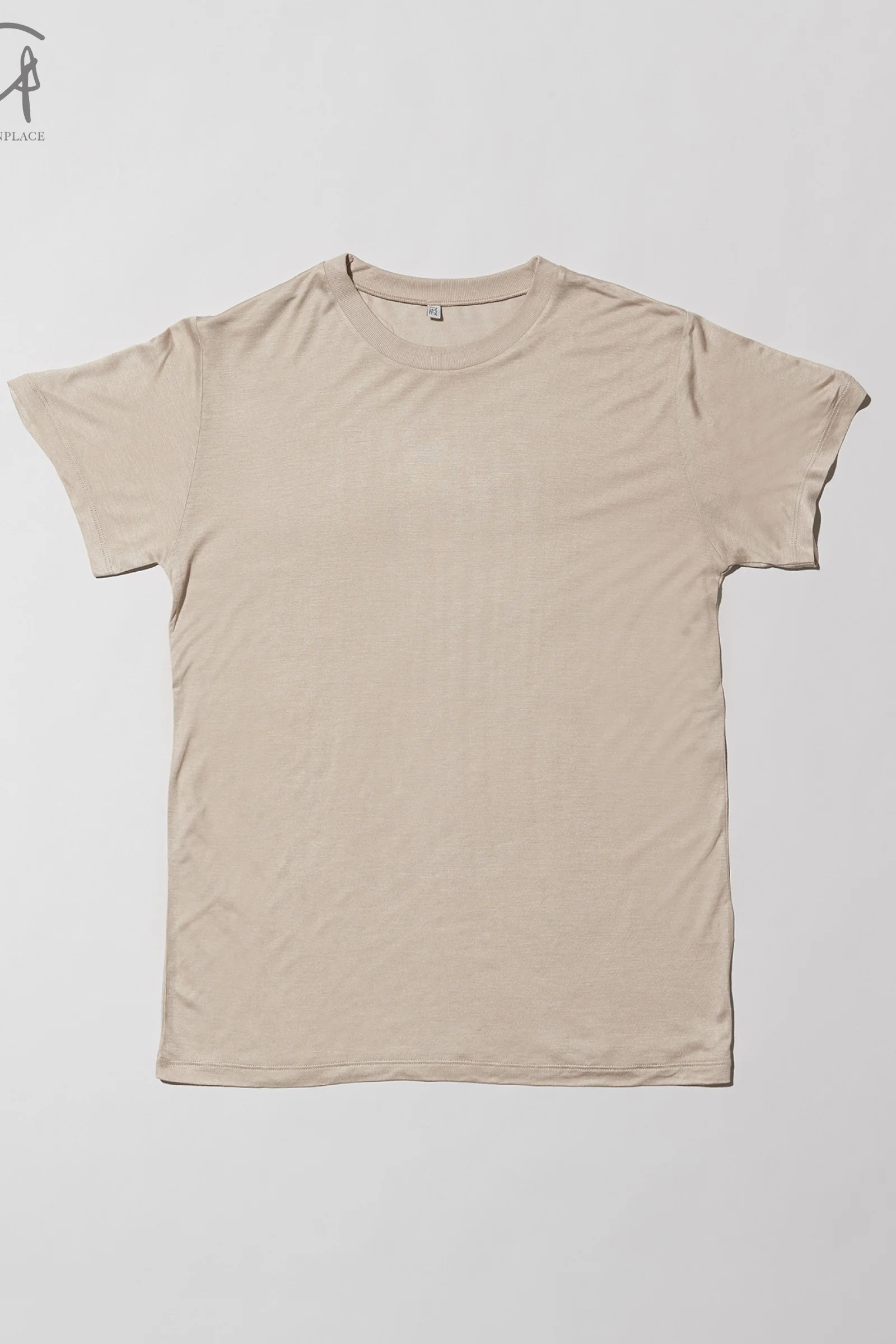 BASERANGE Classic Bamboo Fiber and Cotton Slim Fit T-shirt Series Collection Round Neck Bottoming Shirt France BAS-TOCT-BL-000-HAPTIC - Image 4