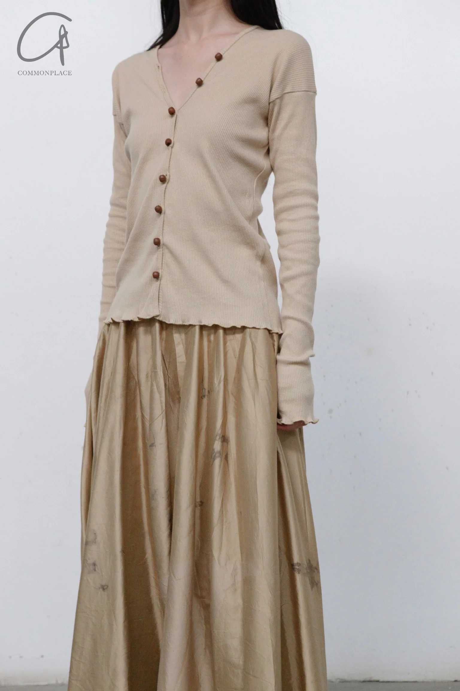 BASERANGE Taff Cardigan TOTVC-RC-WI23 Tan (TOTVC) - Image 2
