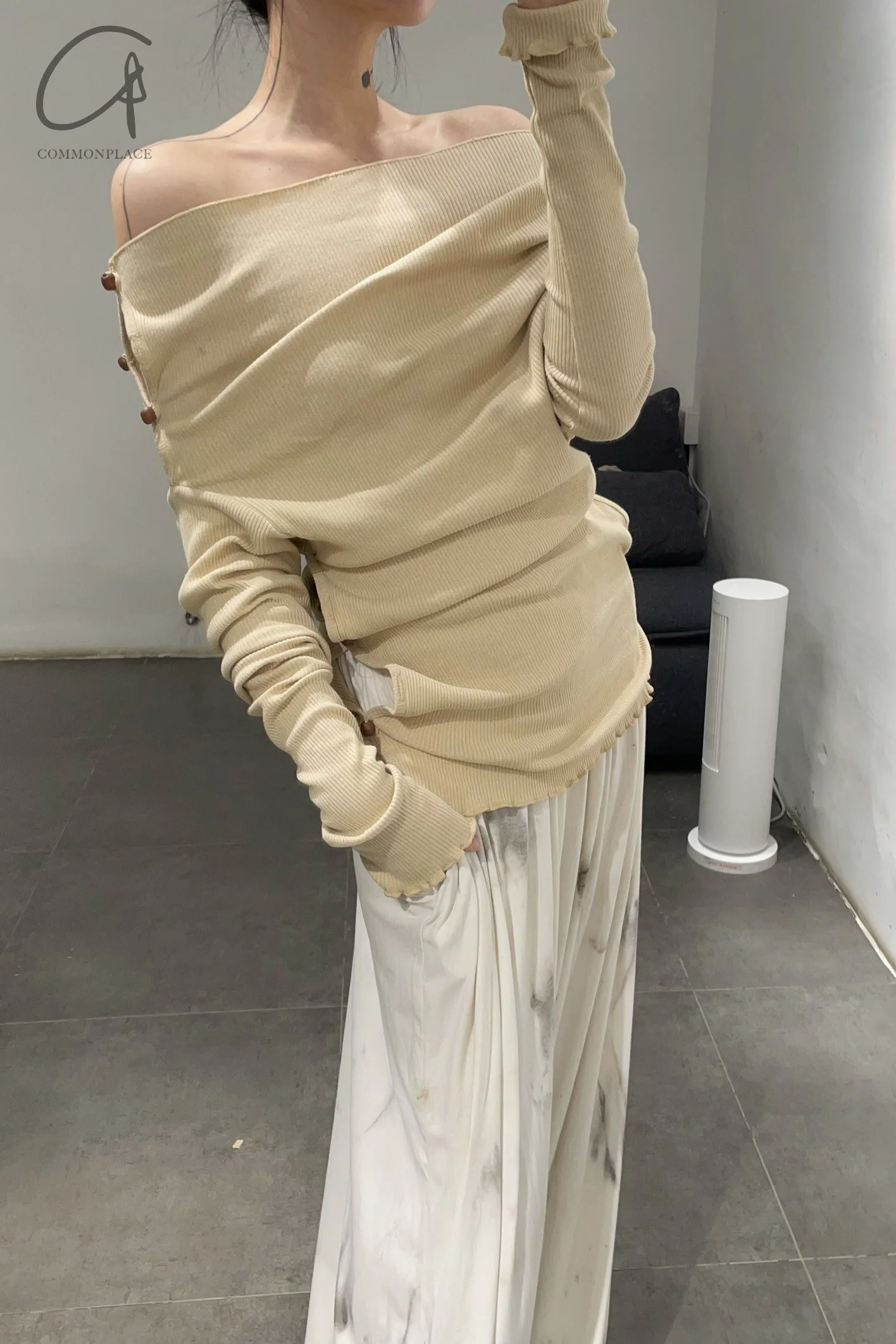 BASERANGE Taffeta Sweater Collection Portugal BAS-TOTVT-RC-WI23-ZONGHE Tan - Image 7
