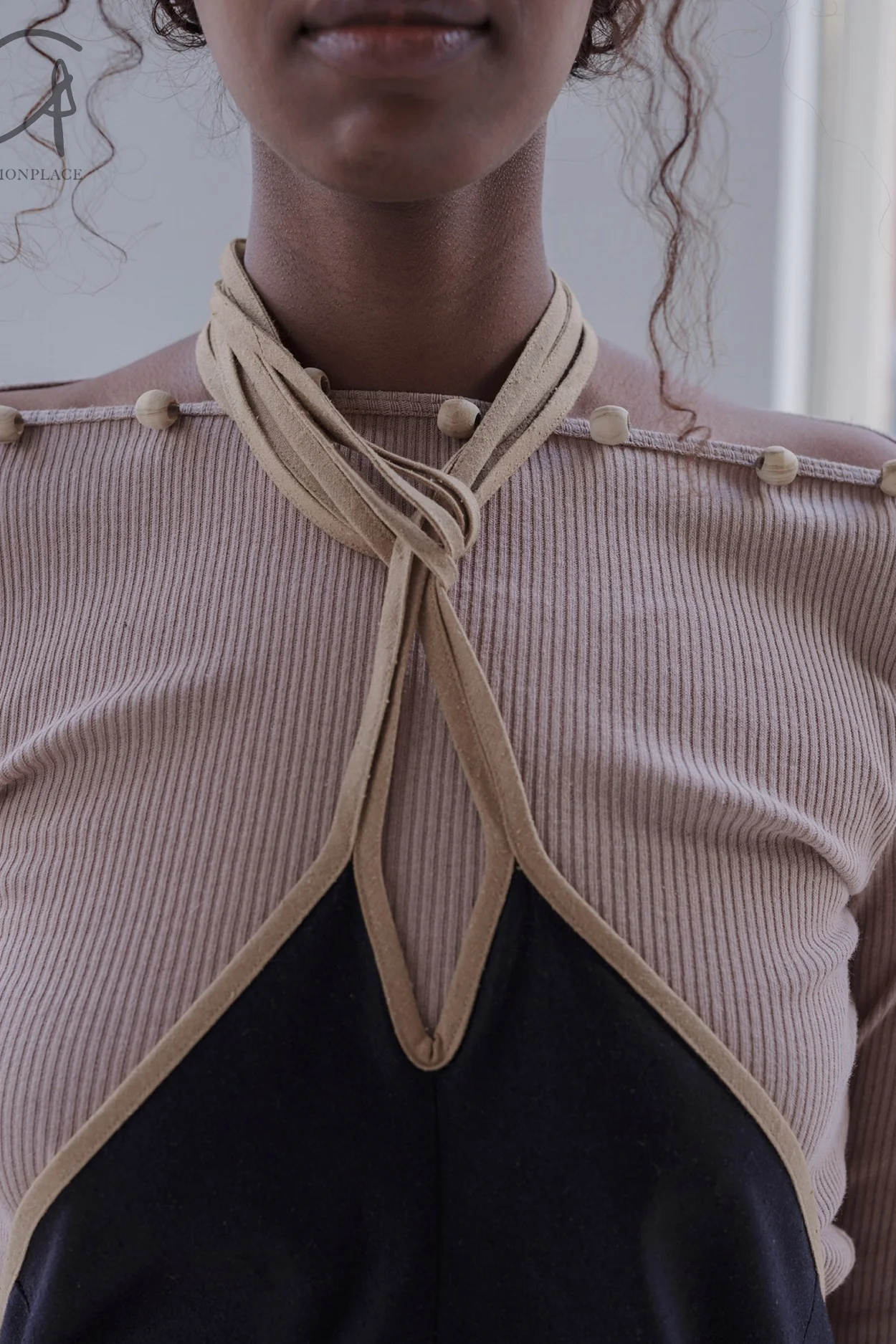 BASERANGE Taffeta Long Sleeve T-Shirt TOTVL-RC-AU23 Dehydrated Beige - Image 9