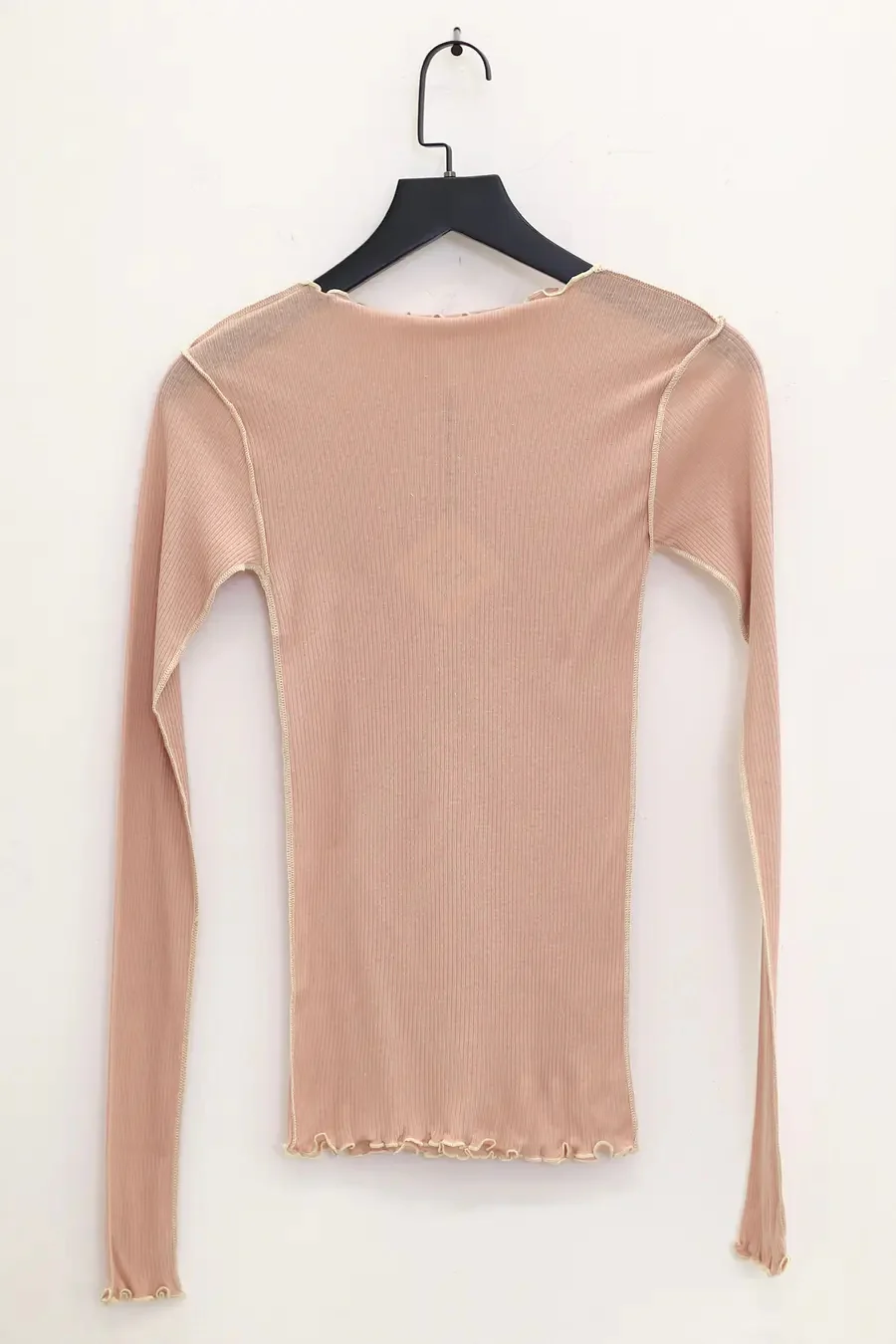 BASERANGE Ribbed Long Sleeve Top T-shirt TTVL Collection France BAS-TTVL-RB-SP24-HAPTIC TTVL - Image 3