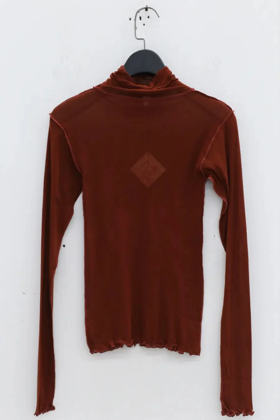BASERANGE Tiger Cardigan Turtleneck Sweater TOTST-CG-AU23 Burn Pompom - Image 7