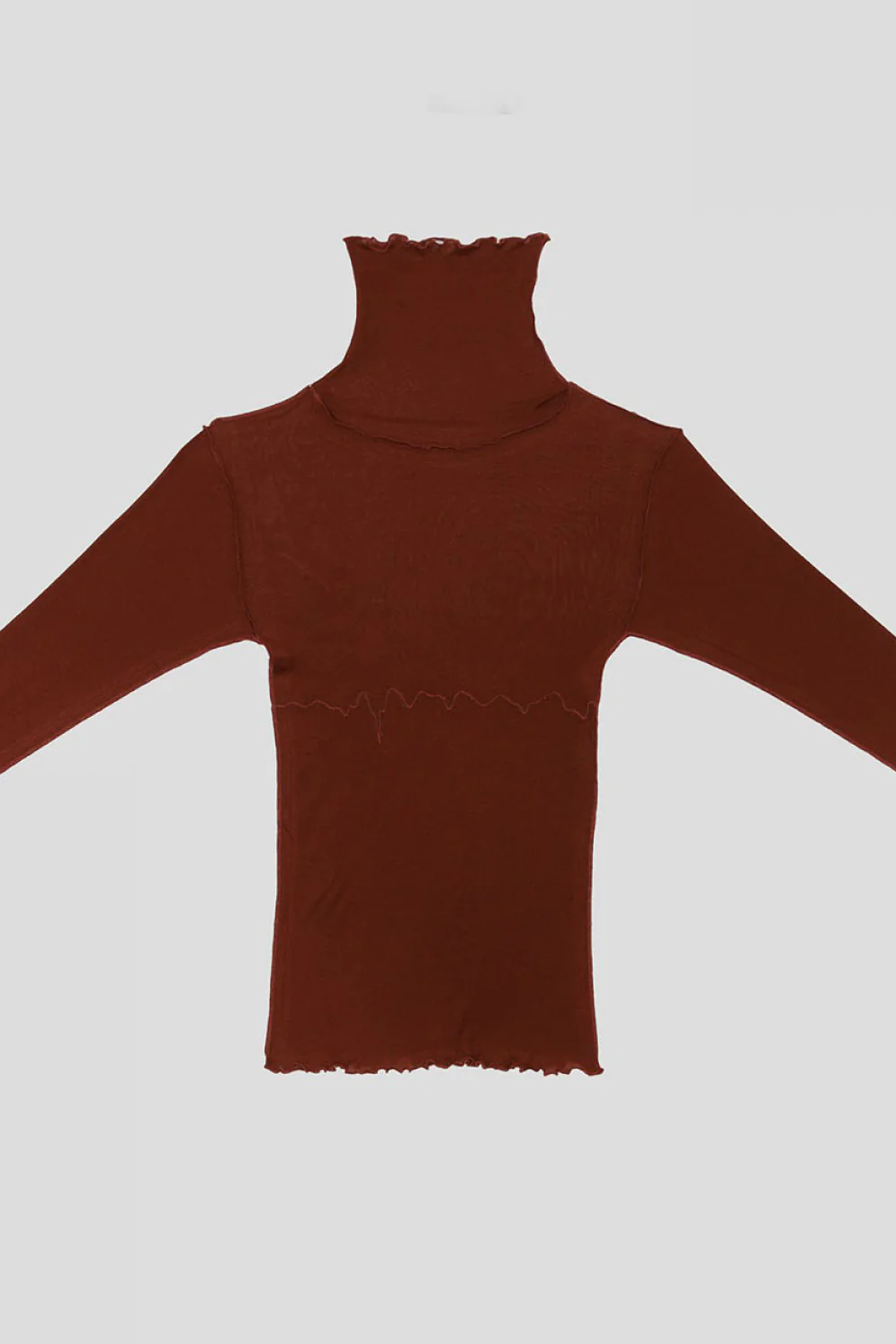 BASERANGE Tiger Cardigan Turtleneck Sweater TOTST-CG-AU23 Burn Pompom - Image 9