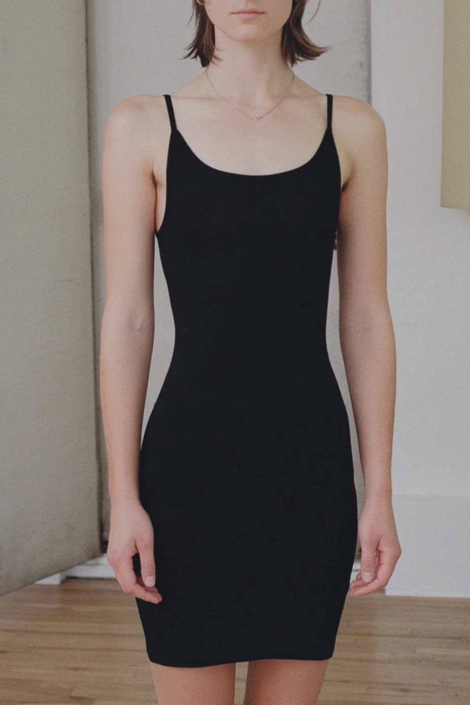 BASERANGE Slim Sling Dress Collection Portugal BAS-DRSL-HEI Black - Image 5