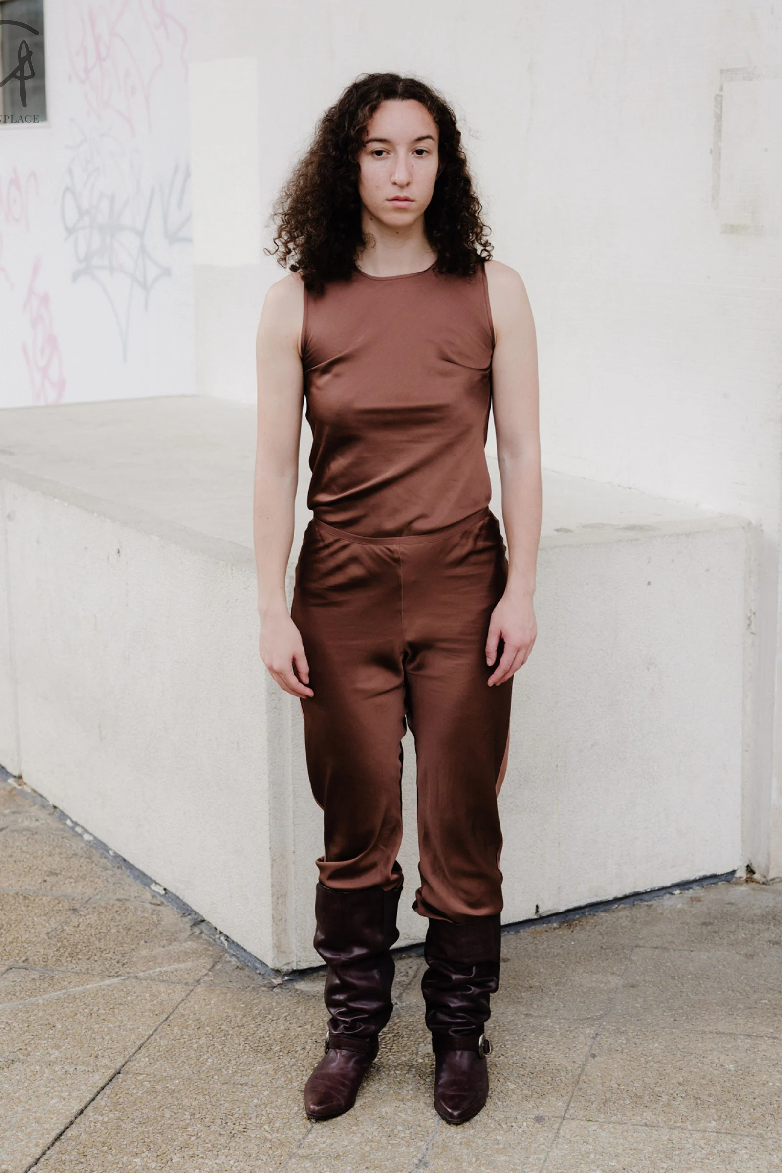 BASERANGE DYDINE Pants Portugal BAS-TRDY-VI-SP24-SHENZONG Dark Brown - Image 9
