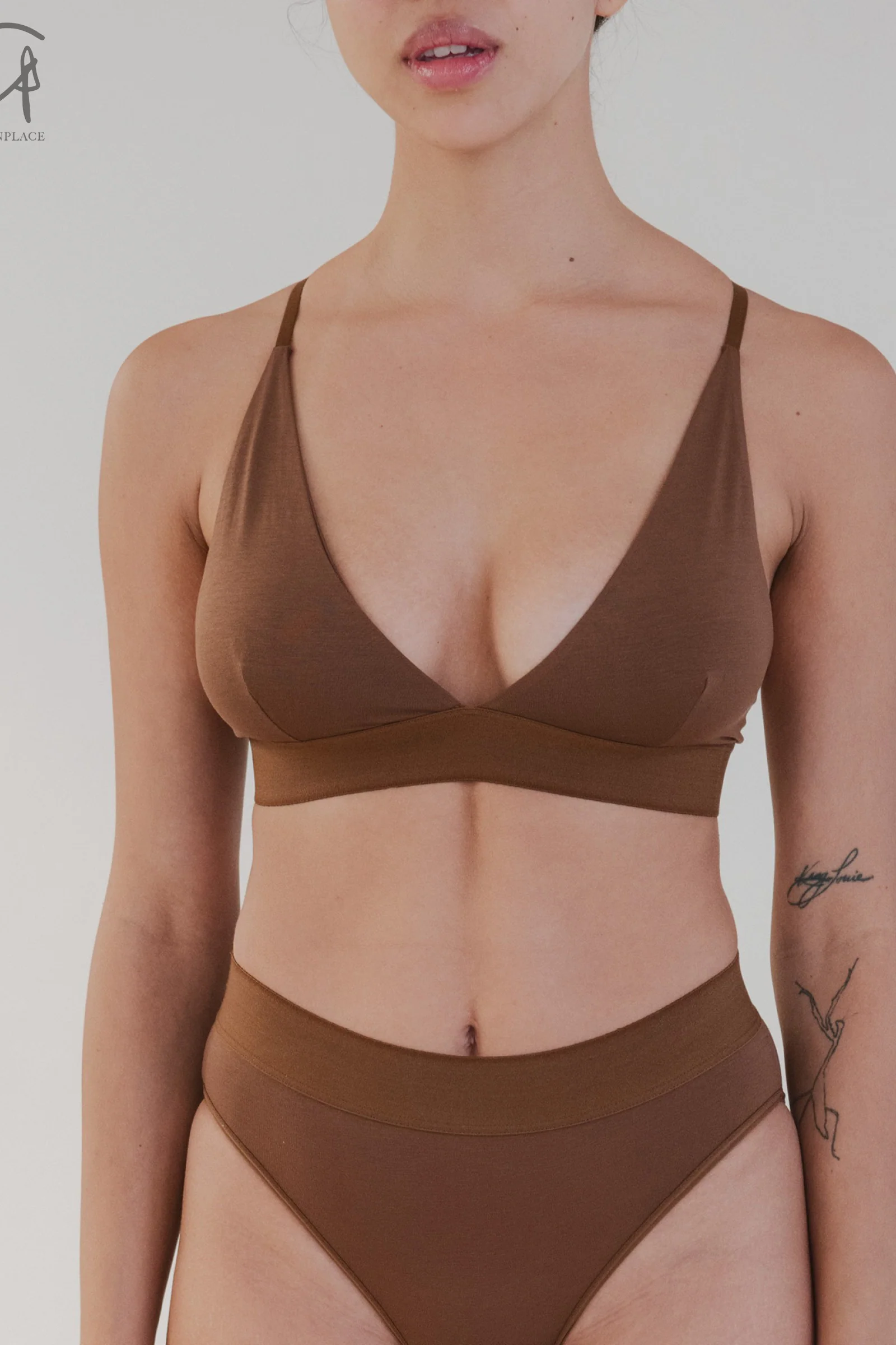 BASERANGE Bamboo fiber and cotton without steel ring wide brim bra series collection soft underwear France BAS-BRTR-BL-000-OCULAR BRTR1 - Image 4