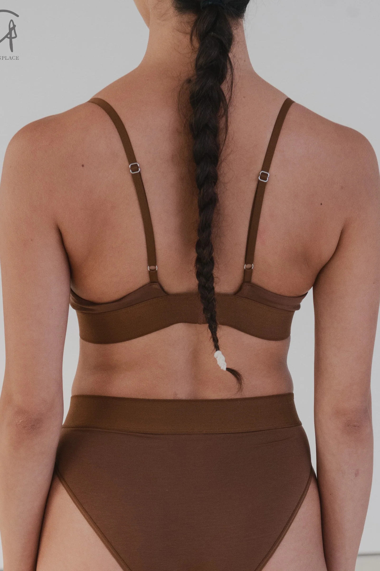 BASERANGE Bamboo fiber and cotton without steel ring wide brim bra series collection soft underwear France BAS-BRTR-BL-000-OCULAR BRTR1 - Image 5