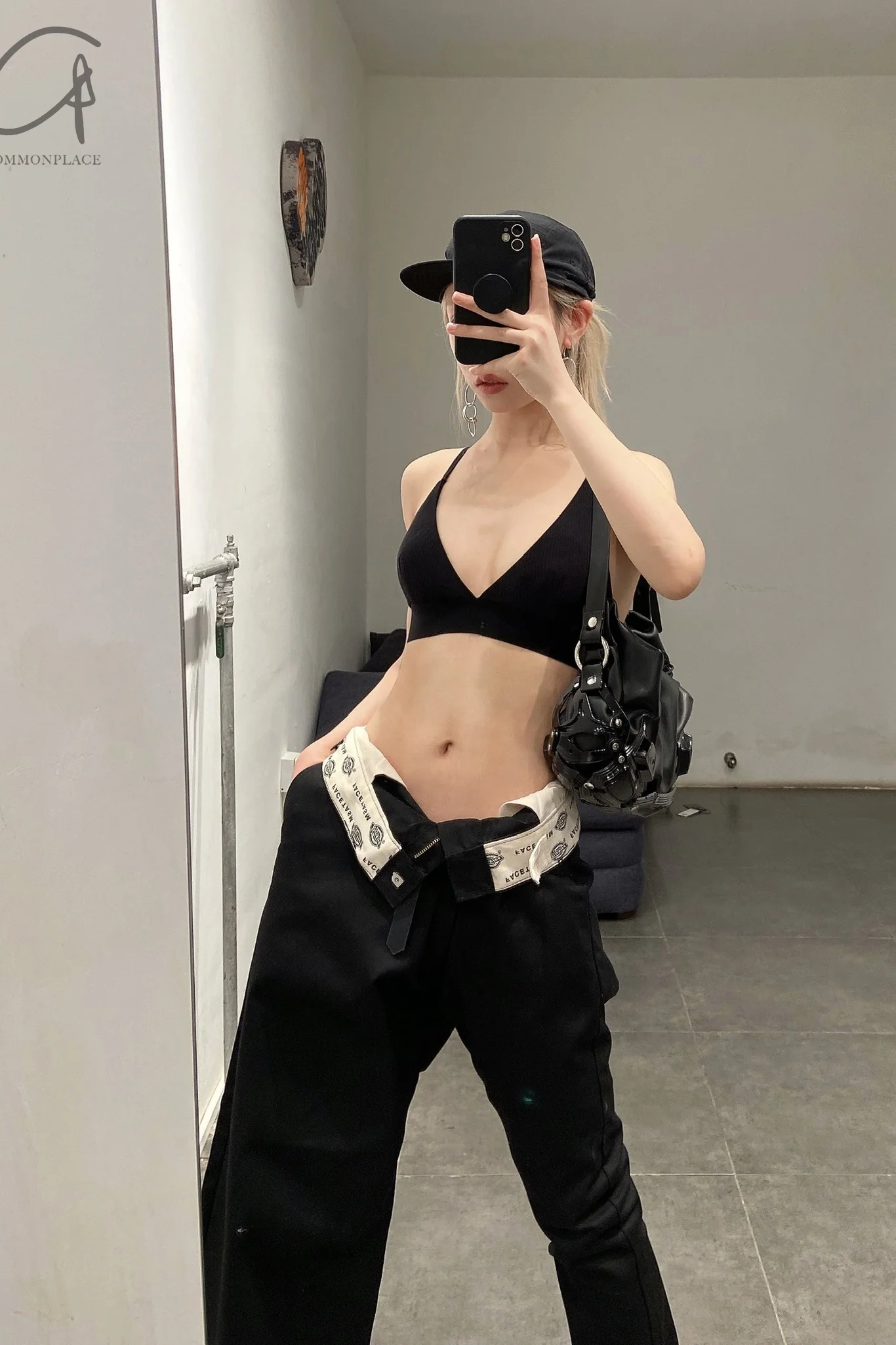 BASERANGE Triangle Bra BRTR-RB-000 Black - Image 8
