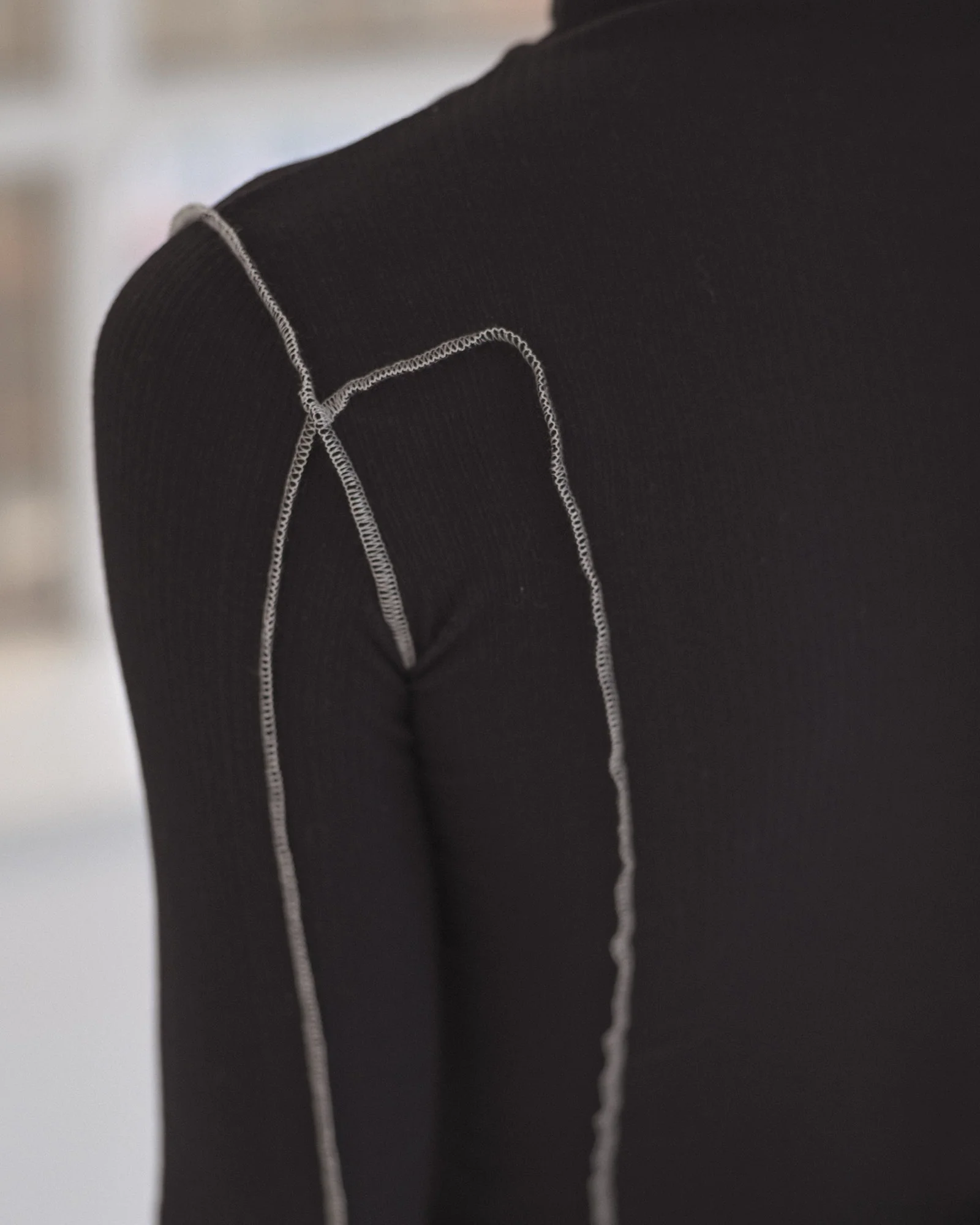 BASERANGE Turtleneck T-shirt Sweater TTOMT Collection Organic Cotton Portugal BAS-TTOMT-CR-AU25-MURANO NAVY (UNDYED) (TTOMT-RI-000) - Image 6