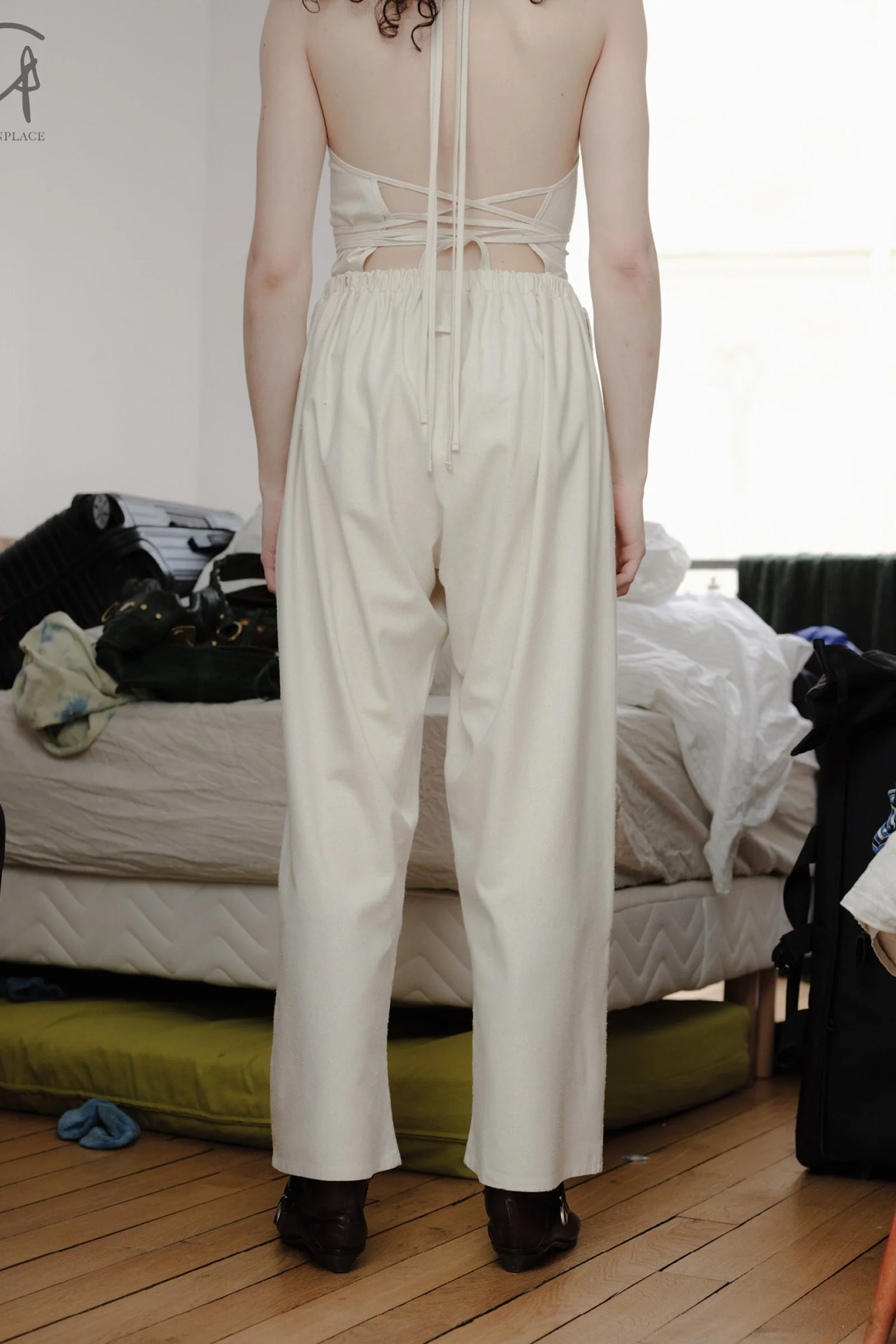 BASERANGE wide-leg pants TRCR-WS-SP24 UNDYED - Image 6