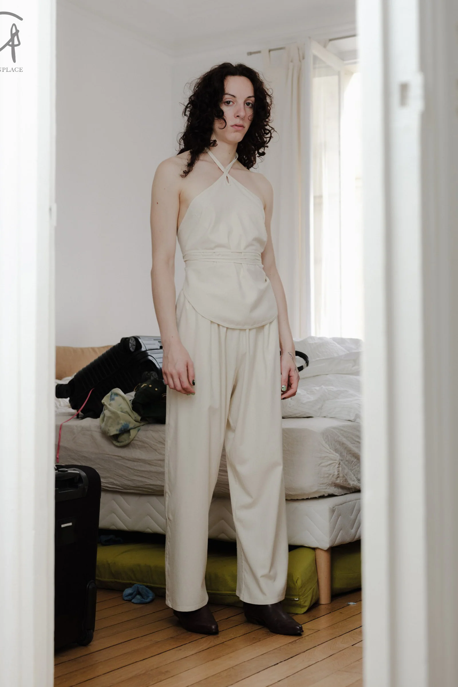 BASERANGE wide-leg pants TRCR-WS-SP24 UNDYED - Image 8