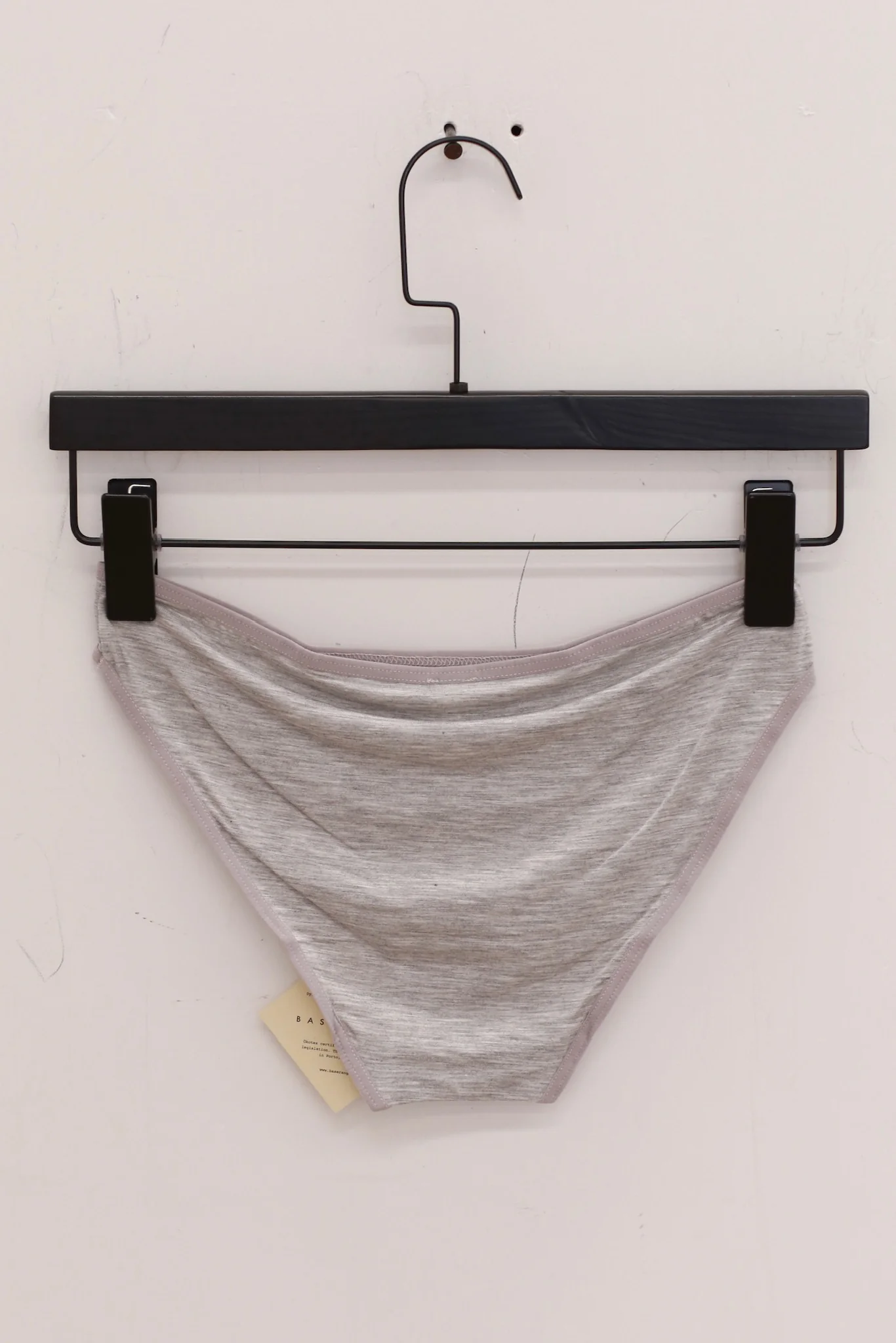 BASERANGE Women's shorts and panties UNBE series collection France BAS-UNBE-BA-SU25-GREY MELANGE - Image 2
