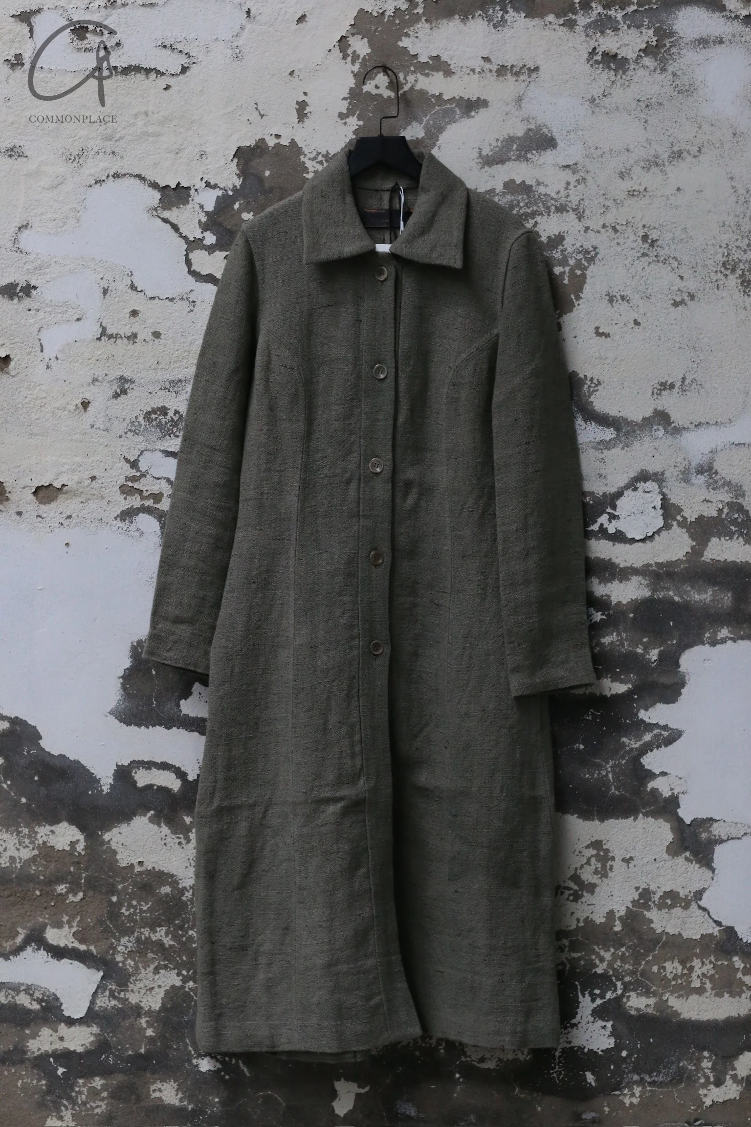 BIEK VERSTAPPEN Single-breasted long trench coat Netherlands BV-CO03-F-HUI Grey