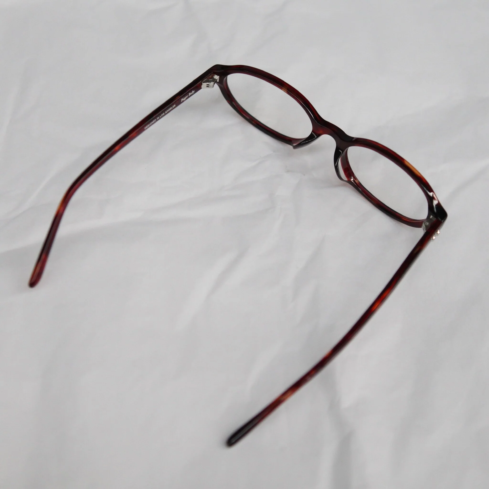 Bonnie Clyde Bigger Baby Glasses BC-BIGBRDCLR524 (Red Tortoise & Clear Lens) - Image 4