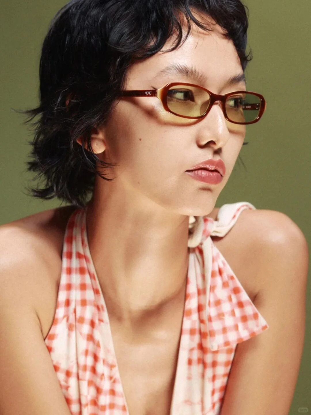 Bonnie Clyde BLONDIE glasses BC-BLONDBGNT469-LBGT-HC (Layered Brown&Green Tint) - Image 5