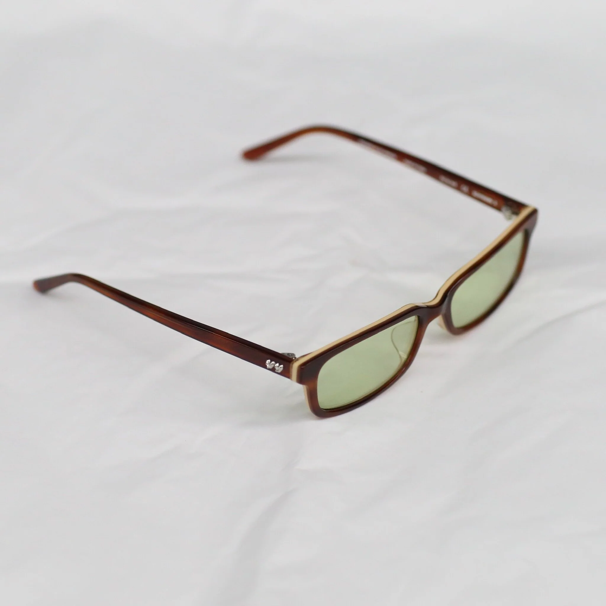 Bonnie Clyde Boyfriend 2 Glasses BC-BOYFSDGNT376-Layered Brown Demi&Green Tint - Image 3