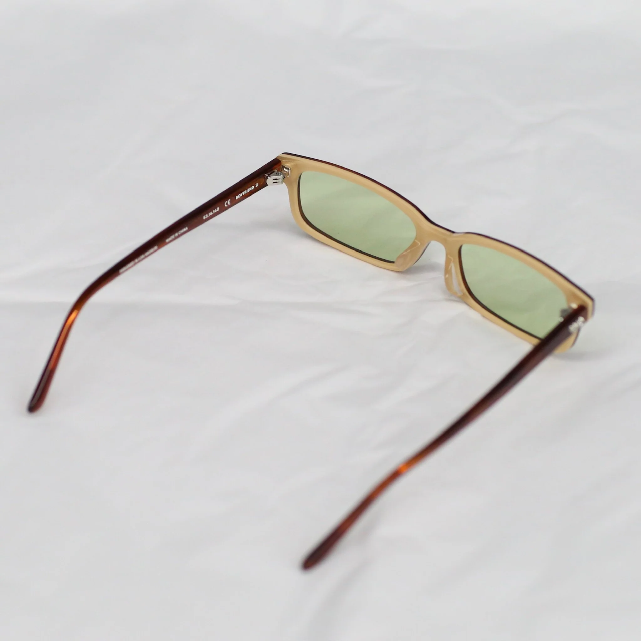 Bonnie Clyde Boyfriend 2 Glasses BC-BOYFSDGNT376-Layered Brown Demi&Green Tint - Image 4