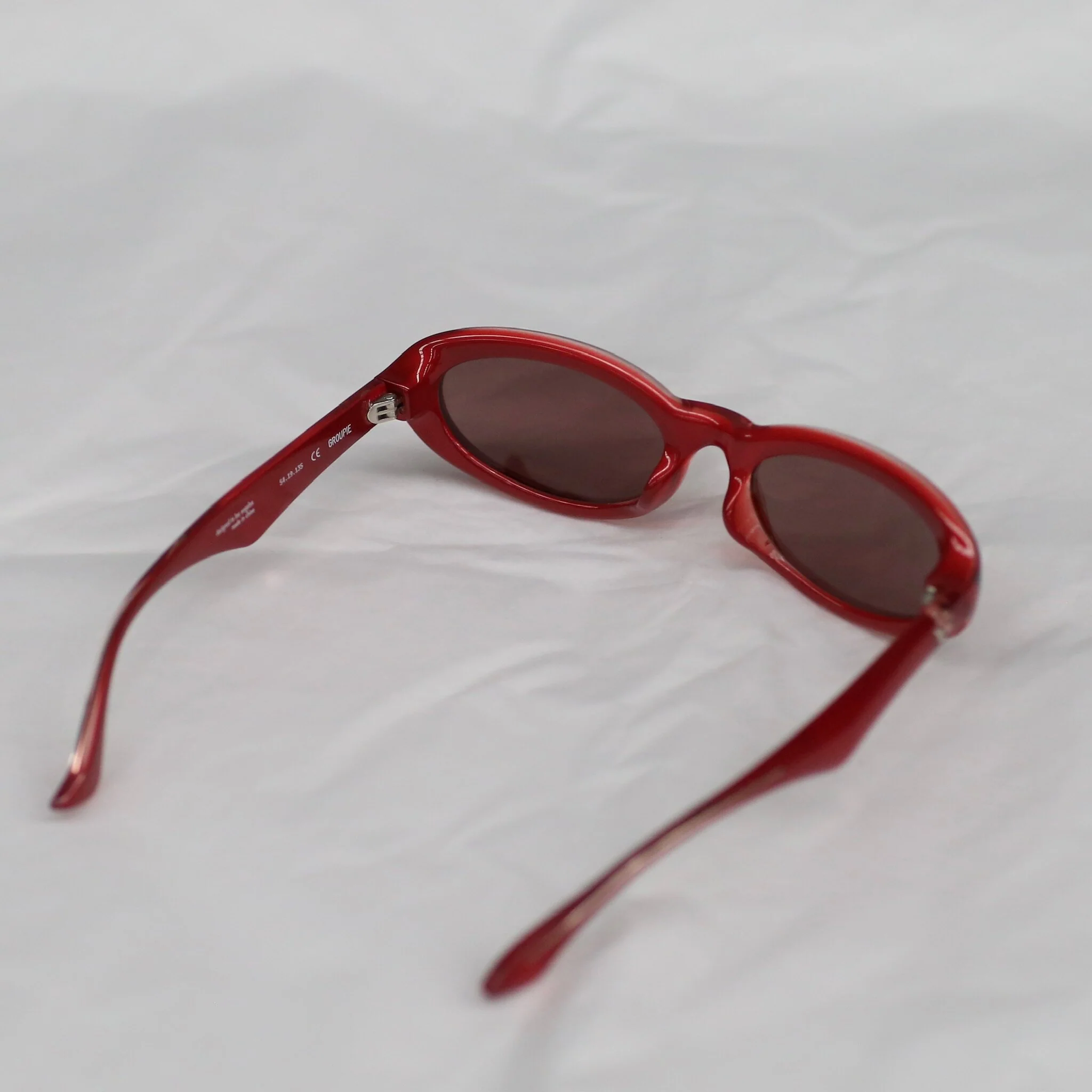 Bonnie Clyde Groupie Eyeglasses BC-GRPETRBRL108-Red & Brown Lens - Image 4