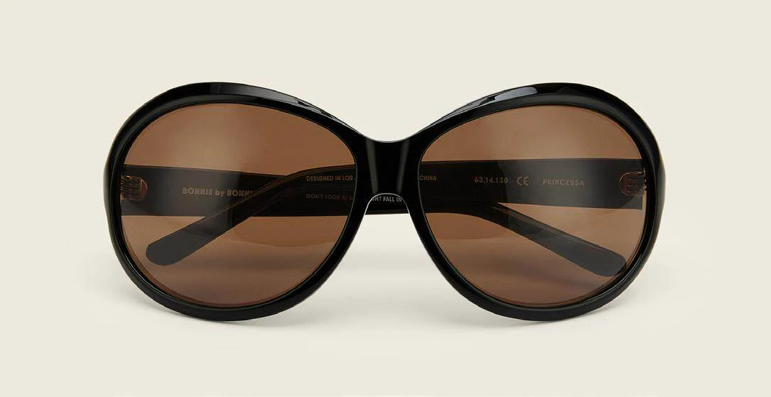 Bonnie Clyde Princessa Eyeglasses BC-PNSABKBRL348-Black & Brown Lens-HC - Image 5
