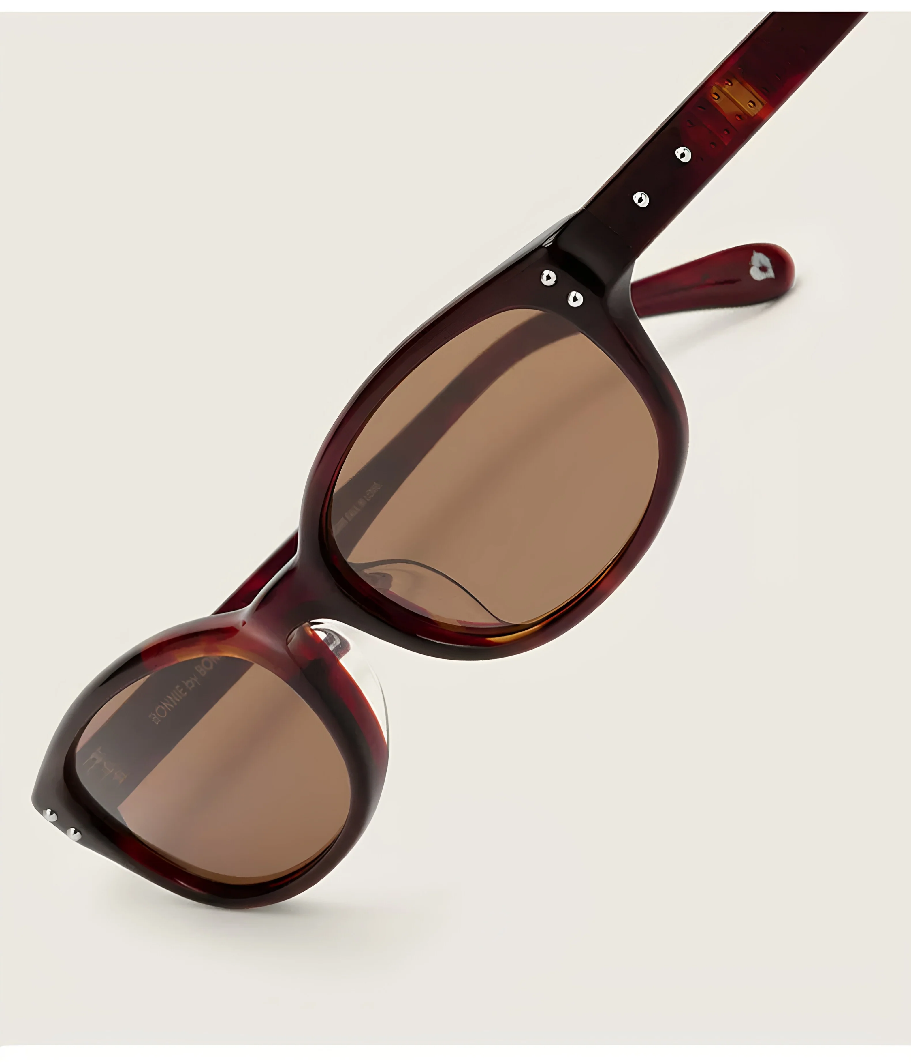 Bonnie Clyde SUDOKU Glasses BC-SDKURDBRL481 (Red Tortoise & Brown Lens) - Image 5