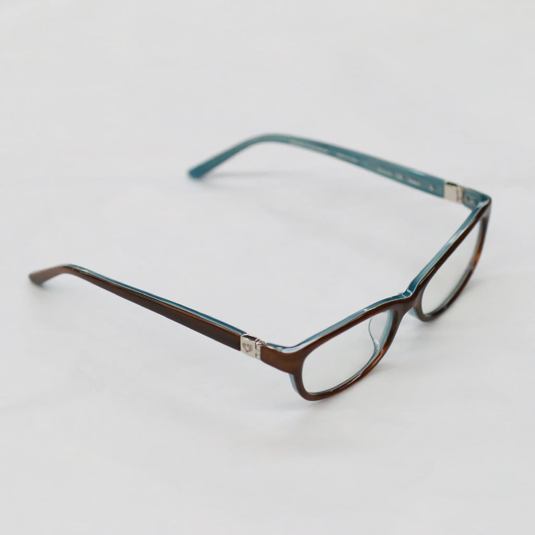 Bonnie Clyde Trinket Glasses BC-Trinket TRNKTTCLR389-LTDC (Layered Teal Demi / Clear Lens) - Image 3