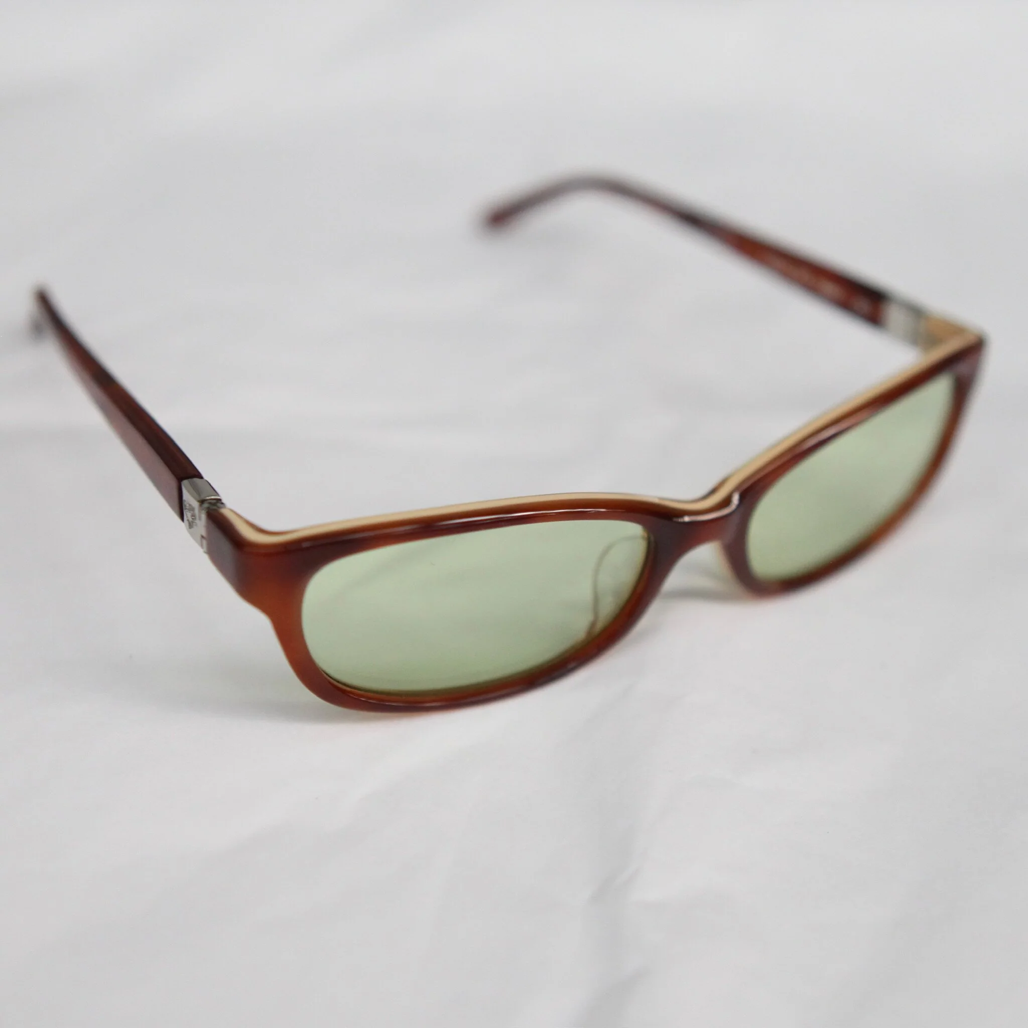 Bonnie Clyde Trinket Glasses BC-TRNKSDGNT386-LBTGT Layered Brown Tortoise&Green Tint - Image 2