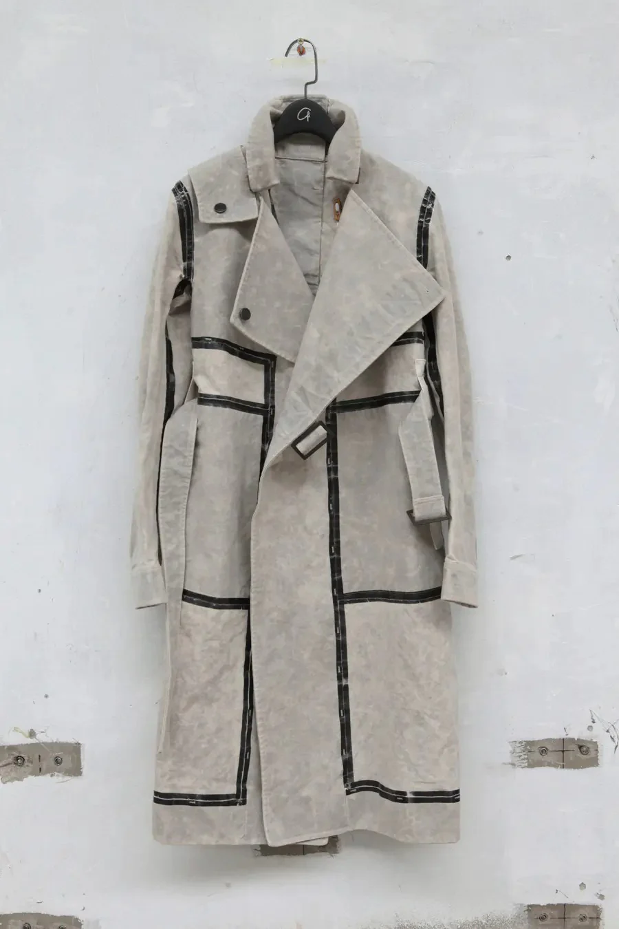 By BORIS BIDJAN SABERI Reversible Plant Dyeing Structure Patchwork Lapel Long Coat TRENCH1 F15302 PBBS2 - Image 10