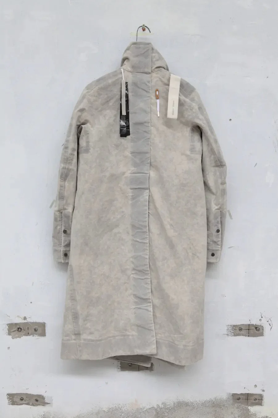 By BORIS BIDJAN SABERI Reversible Plant Dyeing Structure Patchwork Lapel Long Coat TRENCH1 F15302 PBBS2 - Image 13