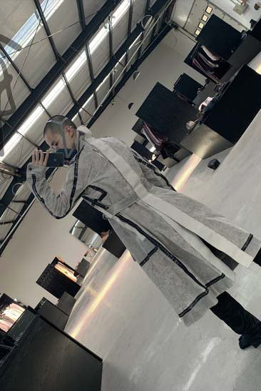 By BORIS BIDJAN SABERI Reversible Plant Dyeing Structure Patchwork Lapel Long Coat TRENCH1 F15302 PBBS2 - Image 31
