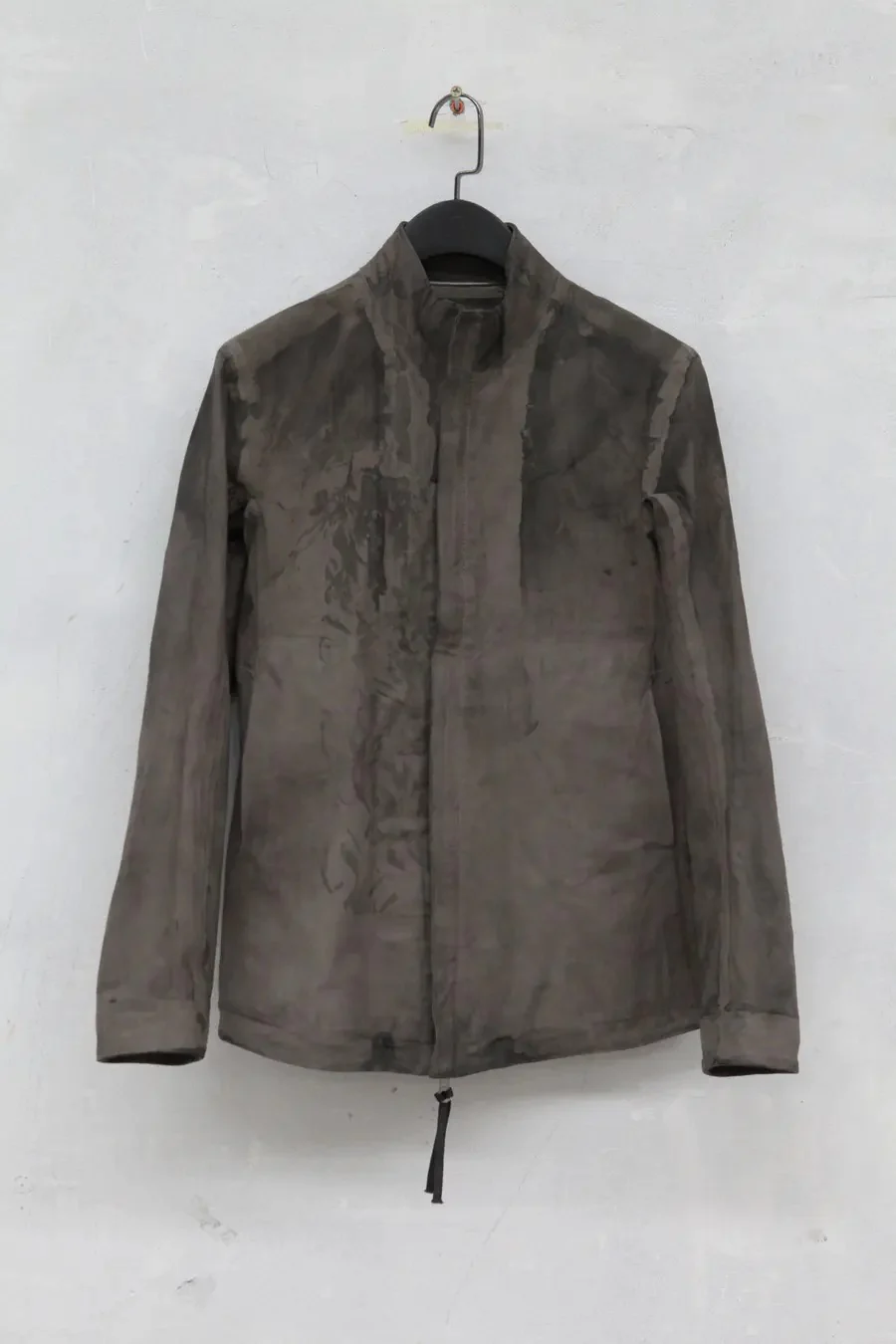 Boris Bidjan Saberi vegetable tanned calfskin structured patchwork reversible jacket J1 series Germany J1FMT20006-MOLV dark green - Image 10