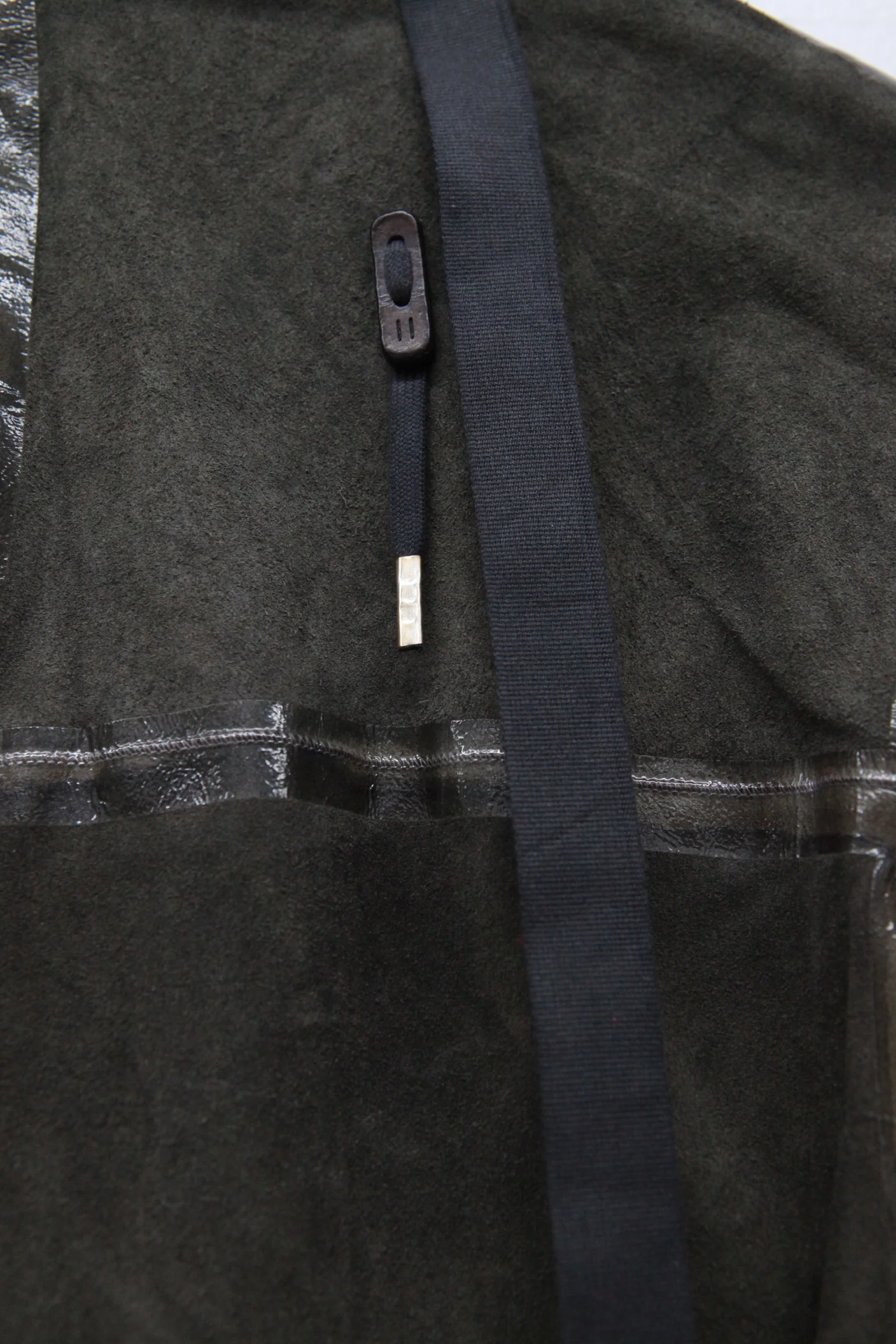 Boris Bidjan Saberi vegetable tanned calfskin structured patchwork reversible jacket J1 series Germany J1FMT20006-MOLV dark green - Image 21