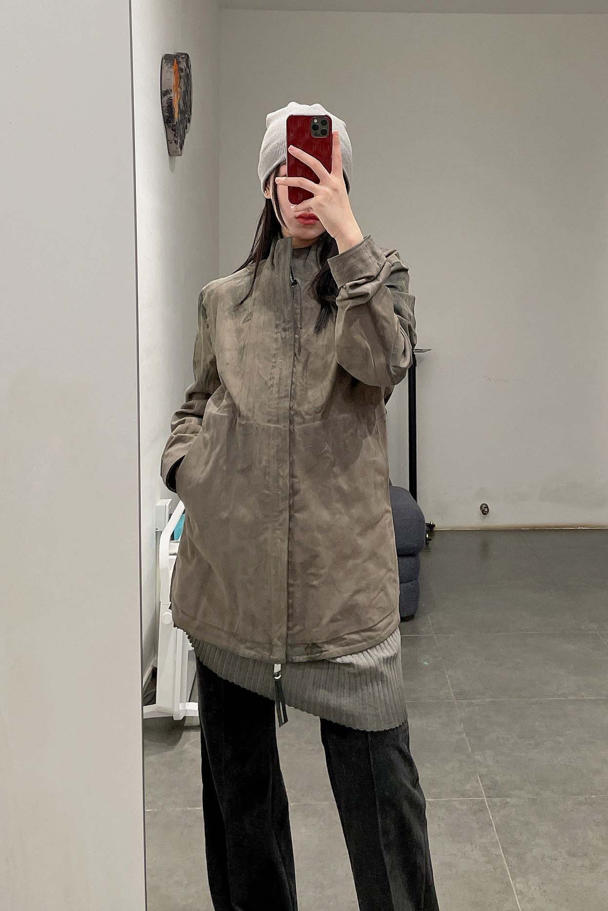Boris Bidjan Saberi vegetable tanned calfskin structured patchwork reversible jacket J1 series Germany J1FMT20006-MOLV dark green - Image 54