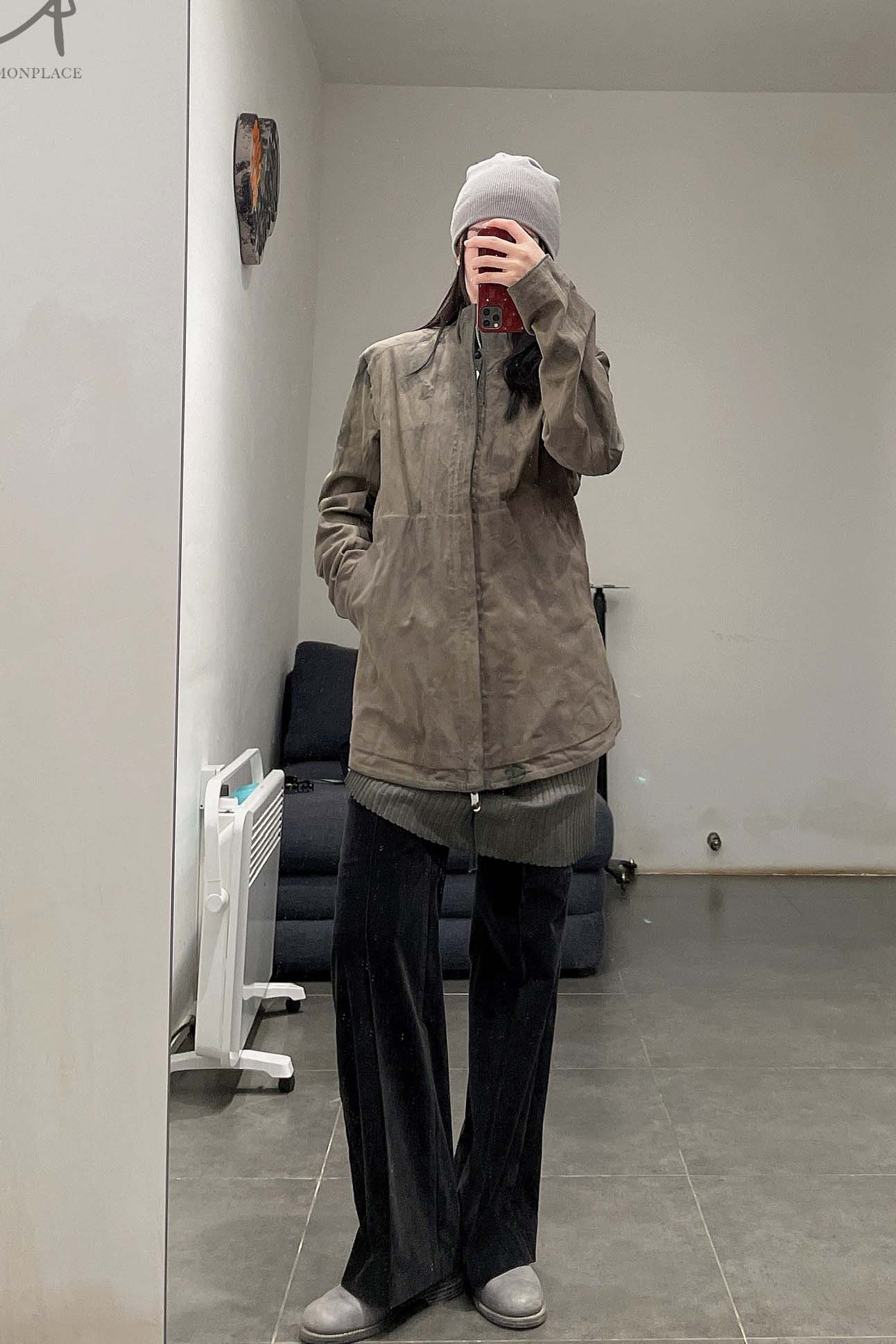 Boris Bidjan Saberi vegetable tanned calfskin structured patchwork reversible jacket J1 series Germany J1FMT20006-MOLV dark green - Image 55