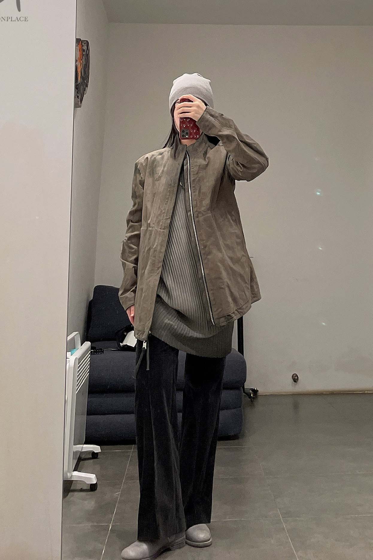 Boris Bidjan Saberi vegetable tanned calfskin structured patchwork reversible jacket J1 series Germany J1FMT20006-MOLV dark green - Image 57