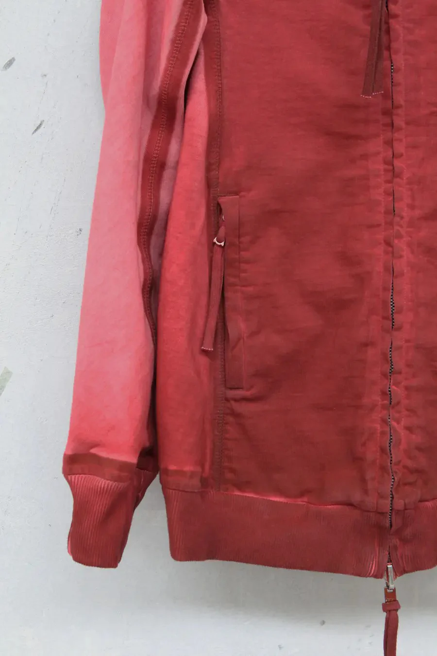 BORIS BIDJAN SABERI Dyed structure stitching double-sided hooded jacket WZIPPER2 FTO00002 - Image 12