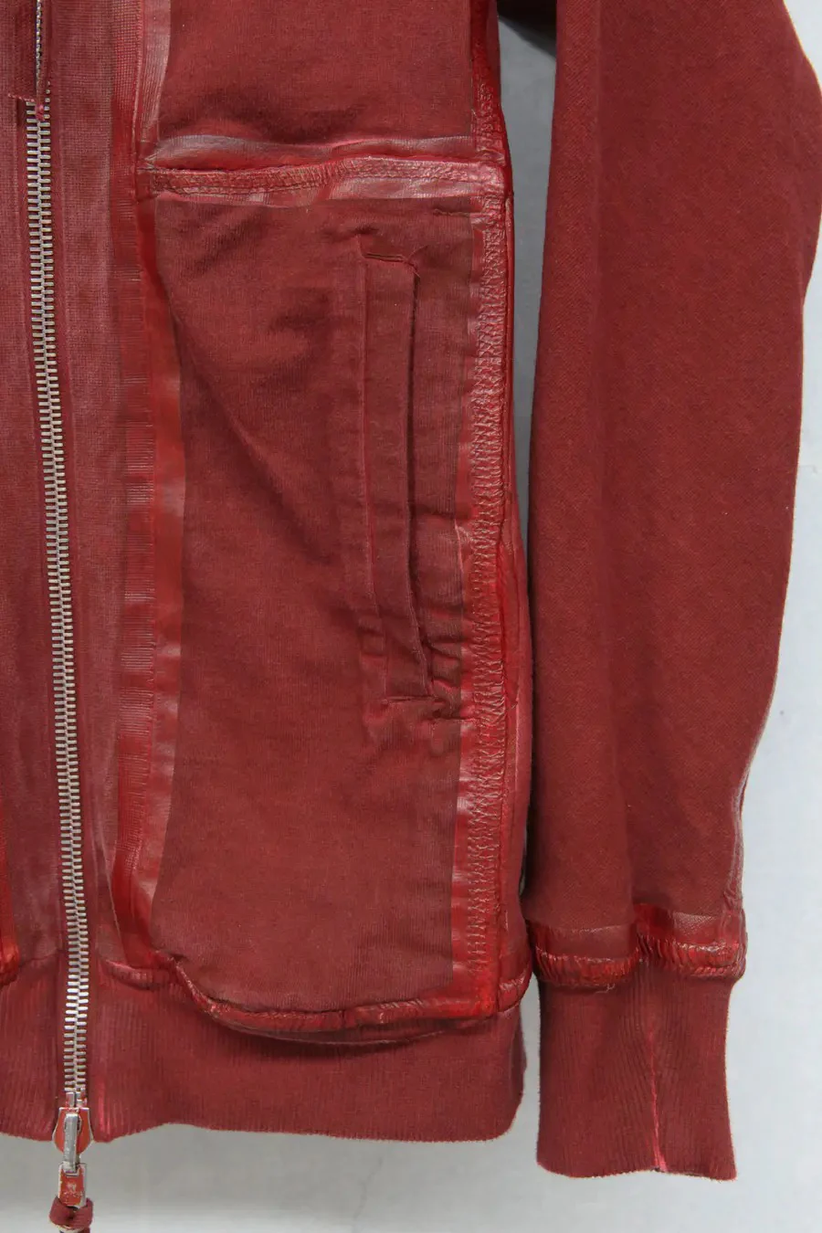 BORIS BIDJAN SABERI Dyed structure stitching double-sided hooded jacket WZIPPER2 FTO00002 - Image 6