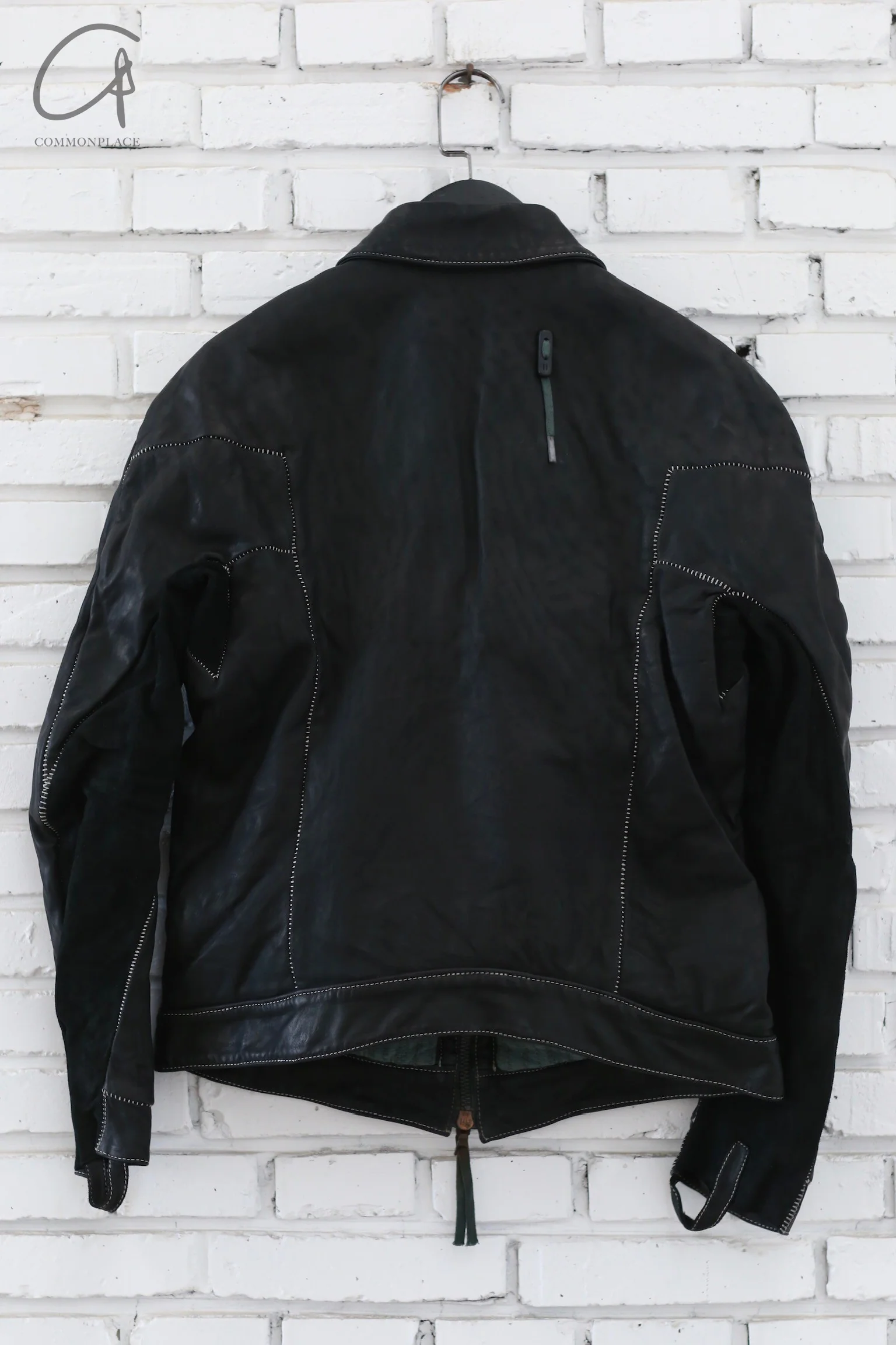 Boris Bidjan Saberi 24 autumn and winter horse leather jacket Spanish handmade TEJANA1.5-FMM20002-BLACK - Image 6