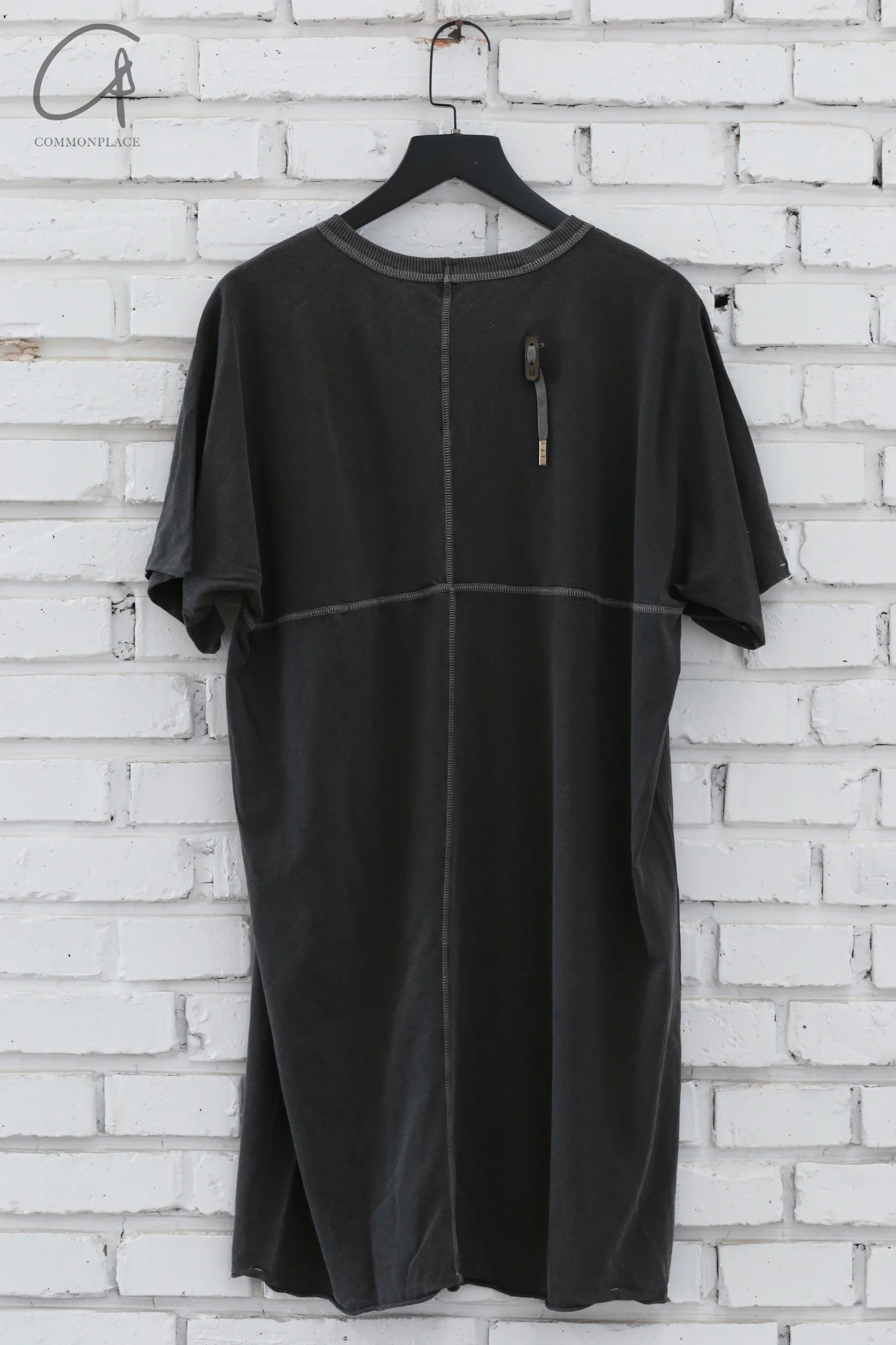 Boris Bidjan Saberi 24 Autumn and Winter Round Neck Short Sleeve T-shirt TF-F035-DARK GREY - Image 2