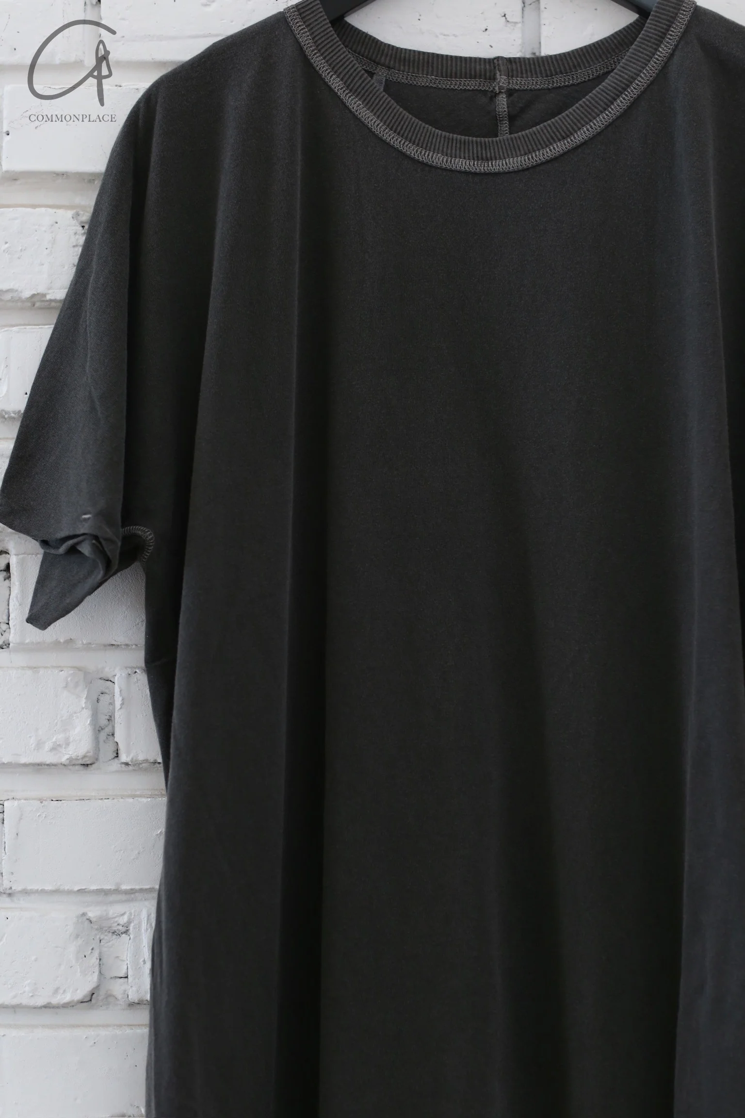 Boris Bidjan Saberi 24 Autumn and Winter Round Neck Short Sleeve T-shirt TF-F035-DARK GREY - Image 4
