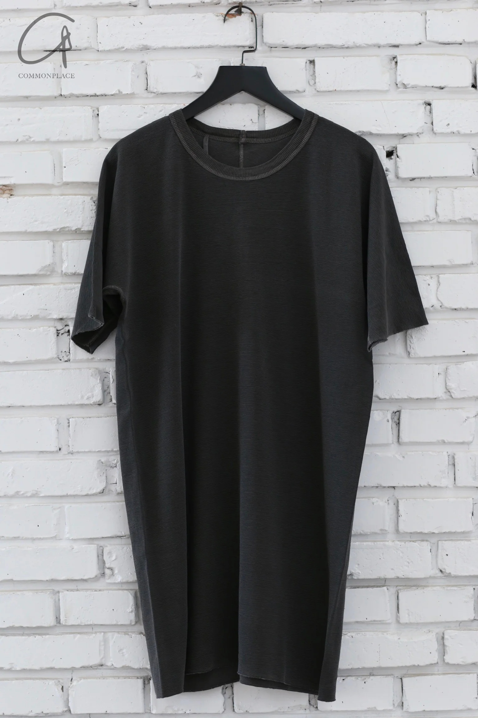 Boris Bidjan Saberi 24 Autumn and Winter Round Neck Short Sleeve T-shirt TF-FTN00001-DARK GREY
